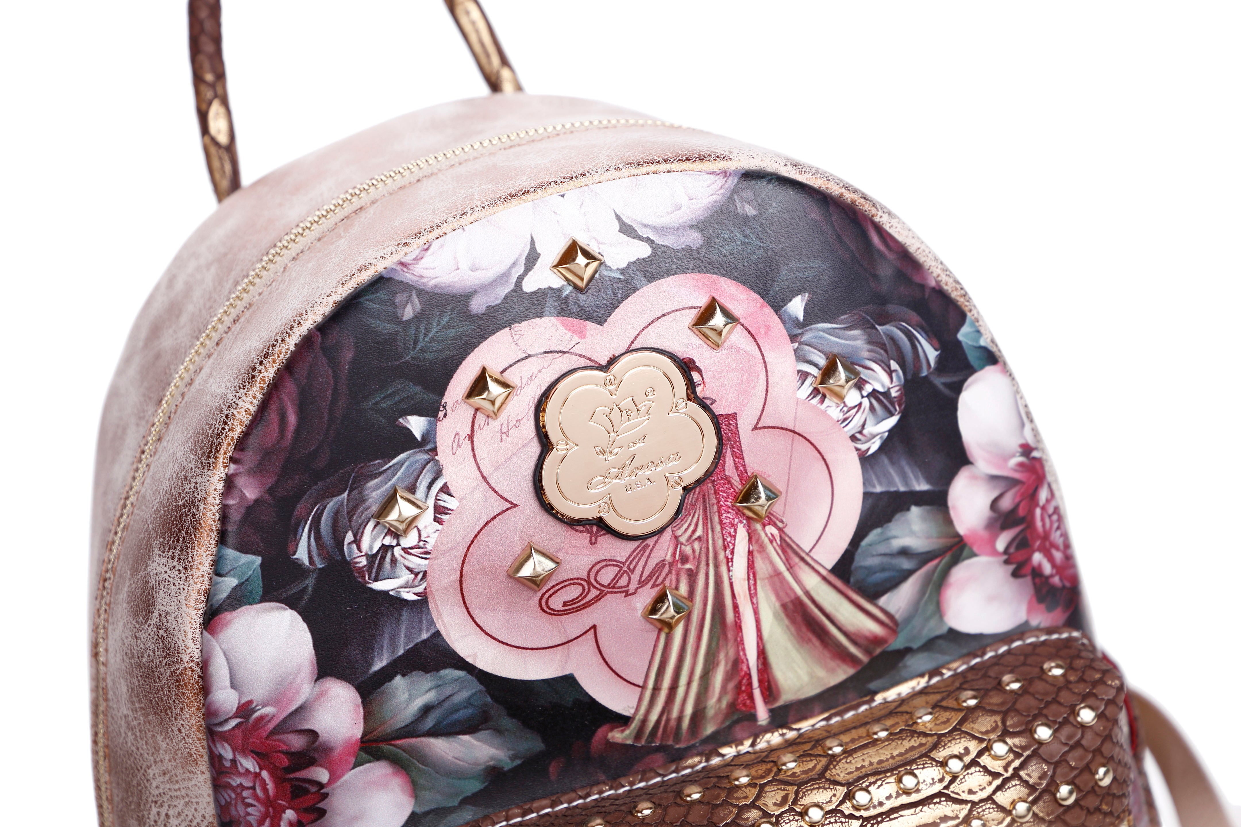 Queen Arosa Backpack with Multiple Pockets Bag - Brangio Italy Co.