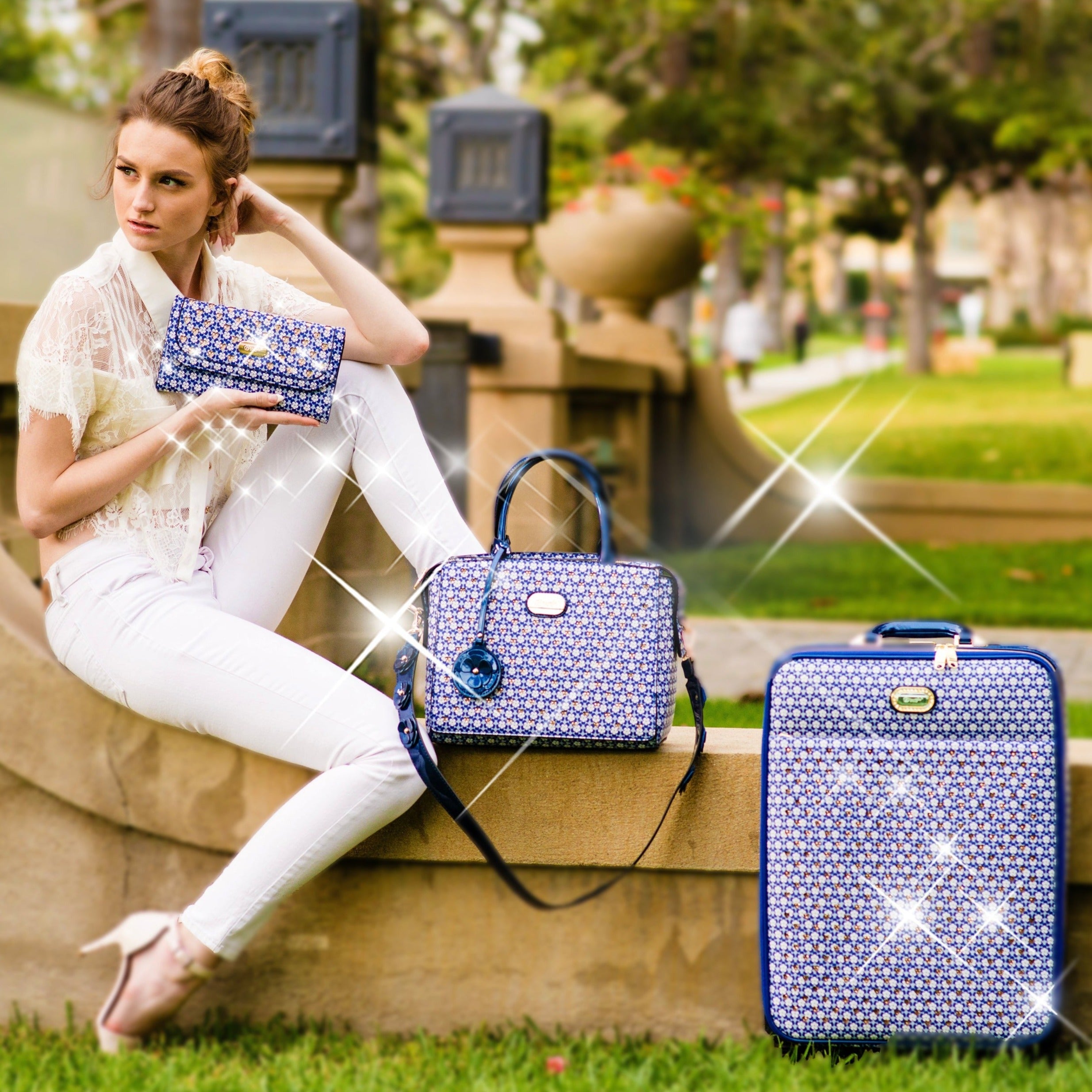 Galaxy Stars Clover Luxury Signature Travel Luggage - Brangio Italy Co.