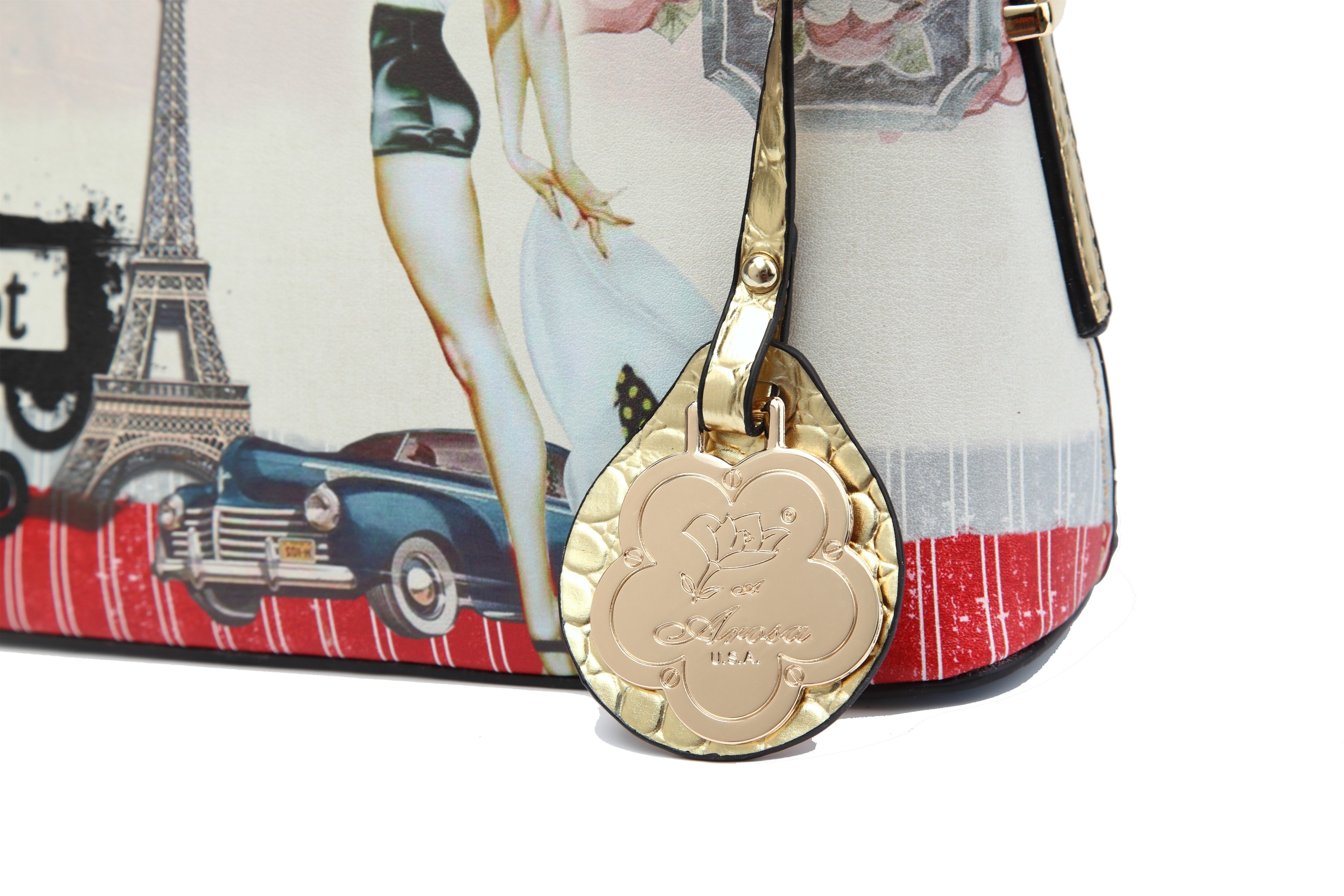 Retro Rebel Satchel Graphic Crossbody - Brangio Italy Co.