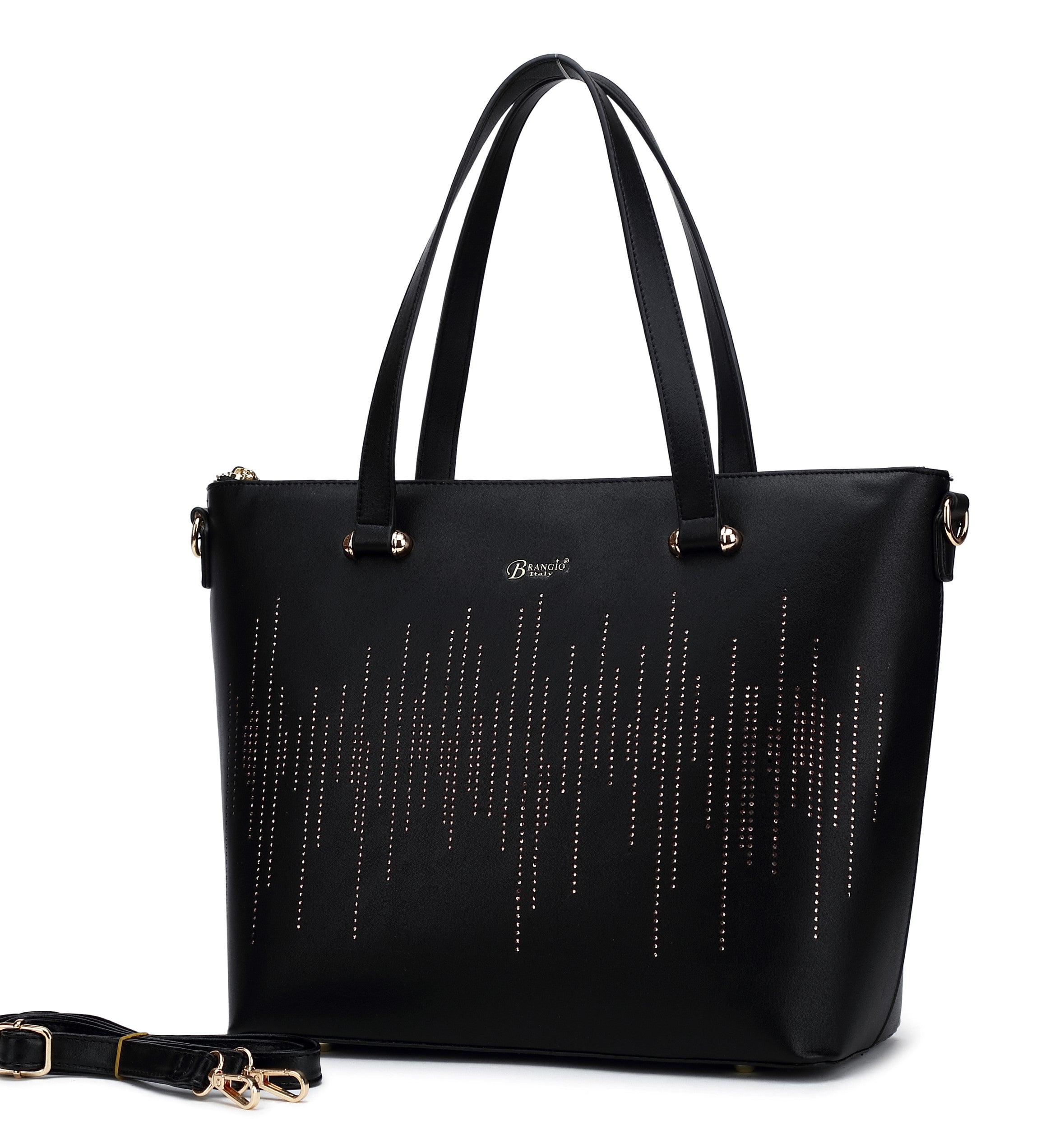Rainy Night Vegan Leather Tote Bag - Brangio Italy Co.