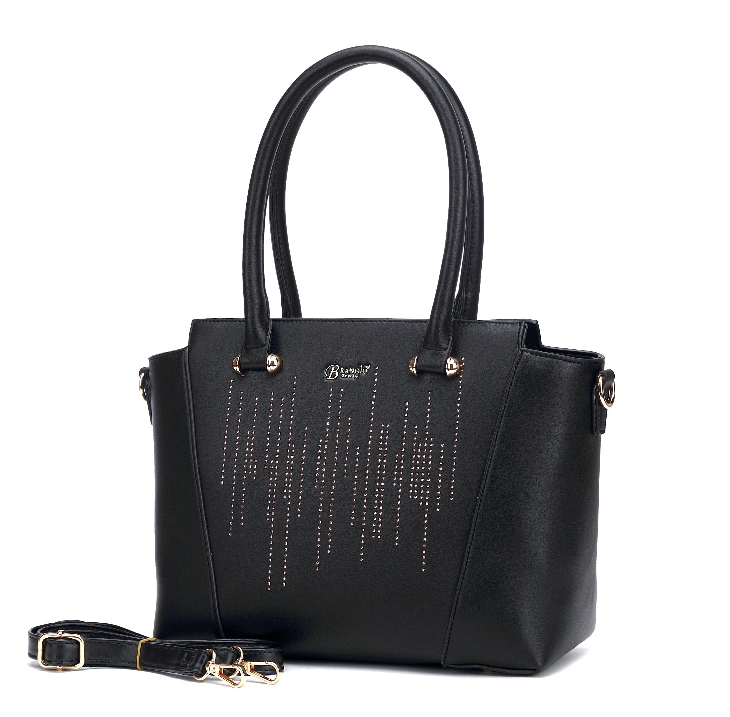 Brangio Italy Studded Tote Bag for Women - Designer Shoulder Handbag