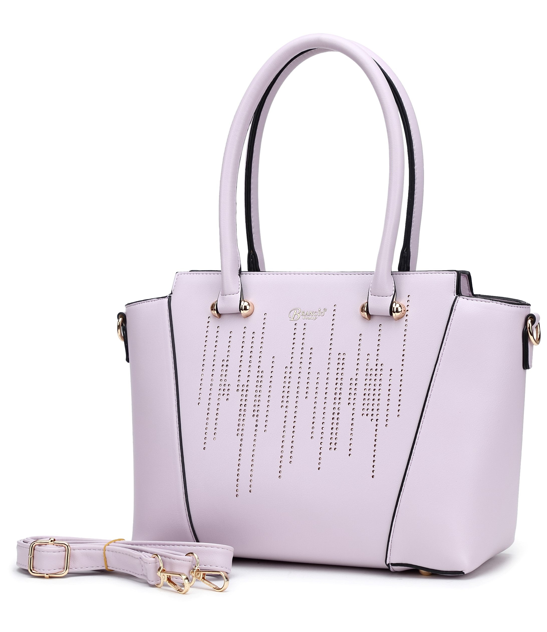 Brangio Italy Studded Tote Bag for Women - Designer Shoulder Handbag