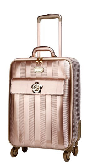 Floral Accent Light Weight Spinner Luggage - Brangio Italy Co.