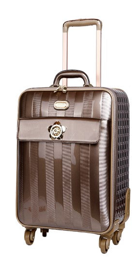 Floral Accent Light Weight Spinner Luggage - Brangio Italy Co.