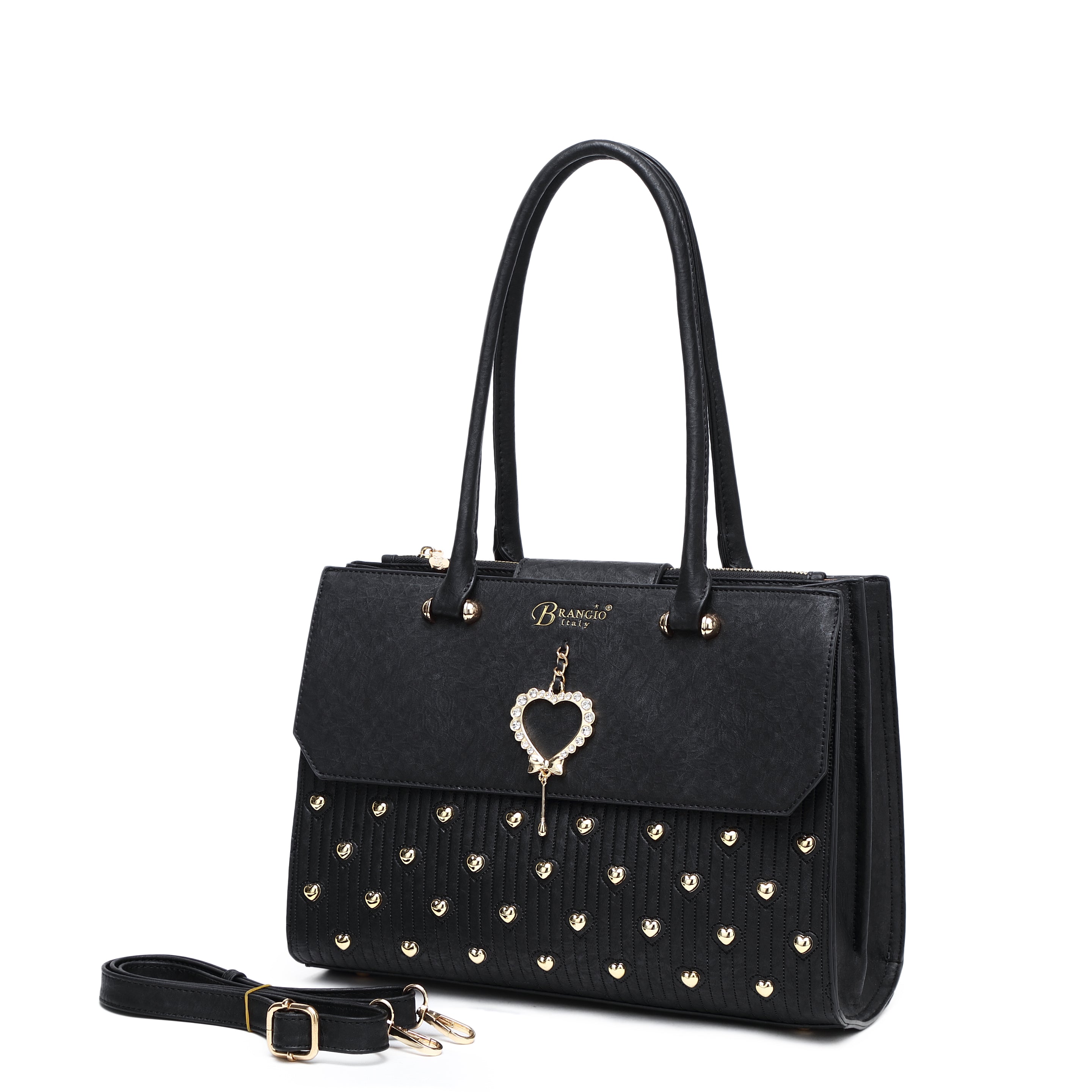 Heart 2 Heart Handmade Medium Elegant Satchel - Brangio Italy Co.