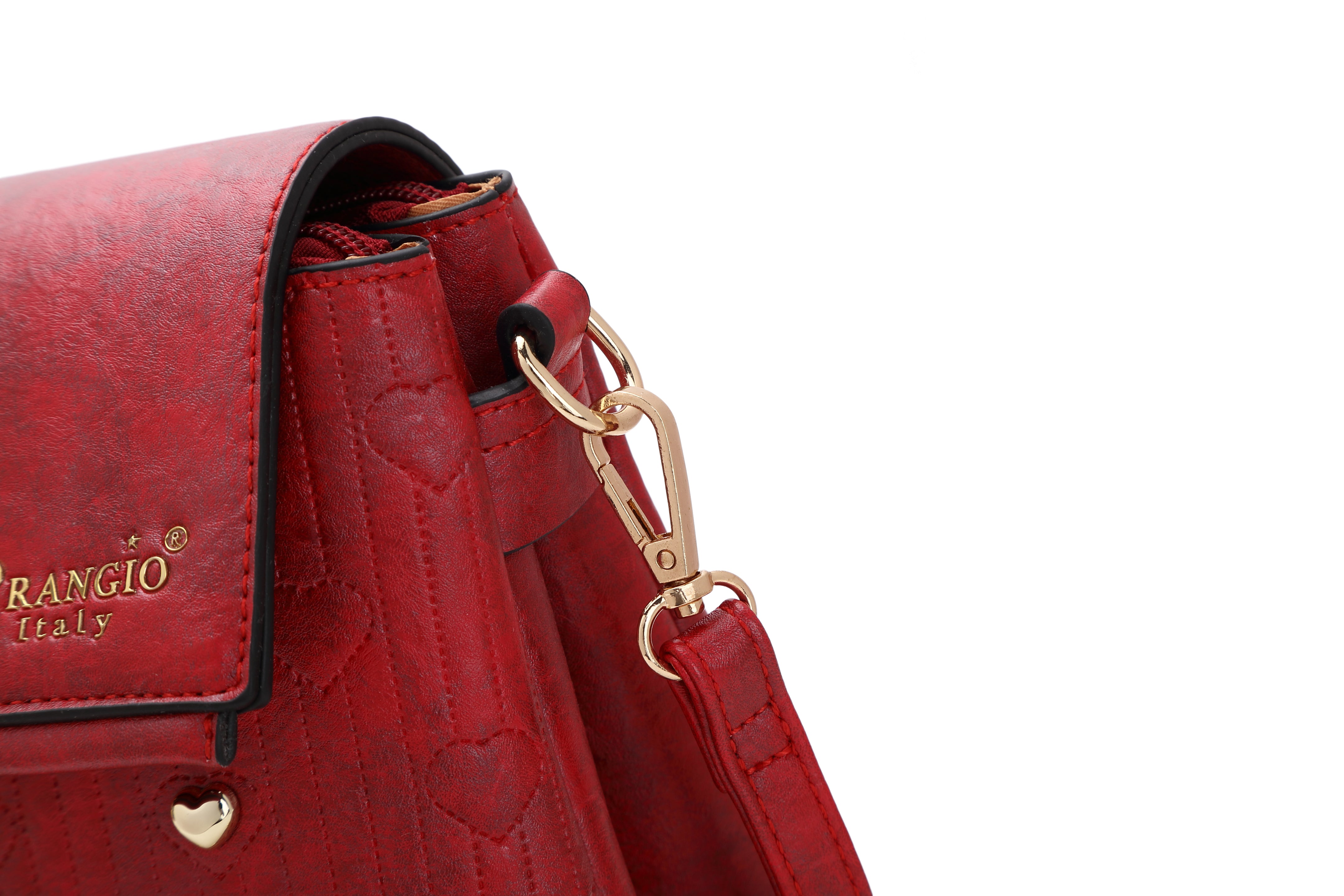 Hearts Handmade Cross-body Fashion Satchel - Brangio Italy Co.