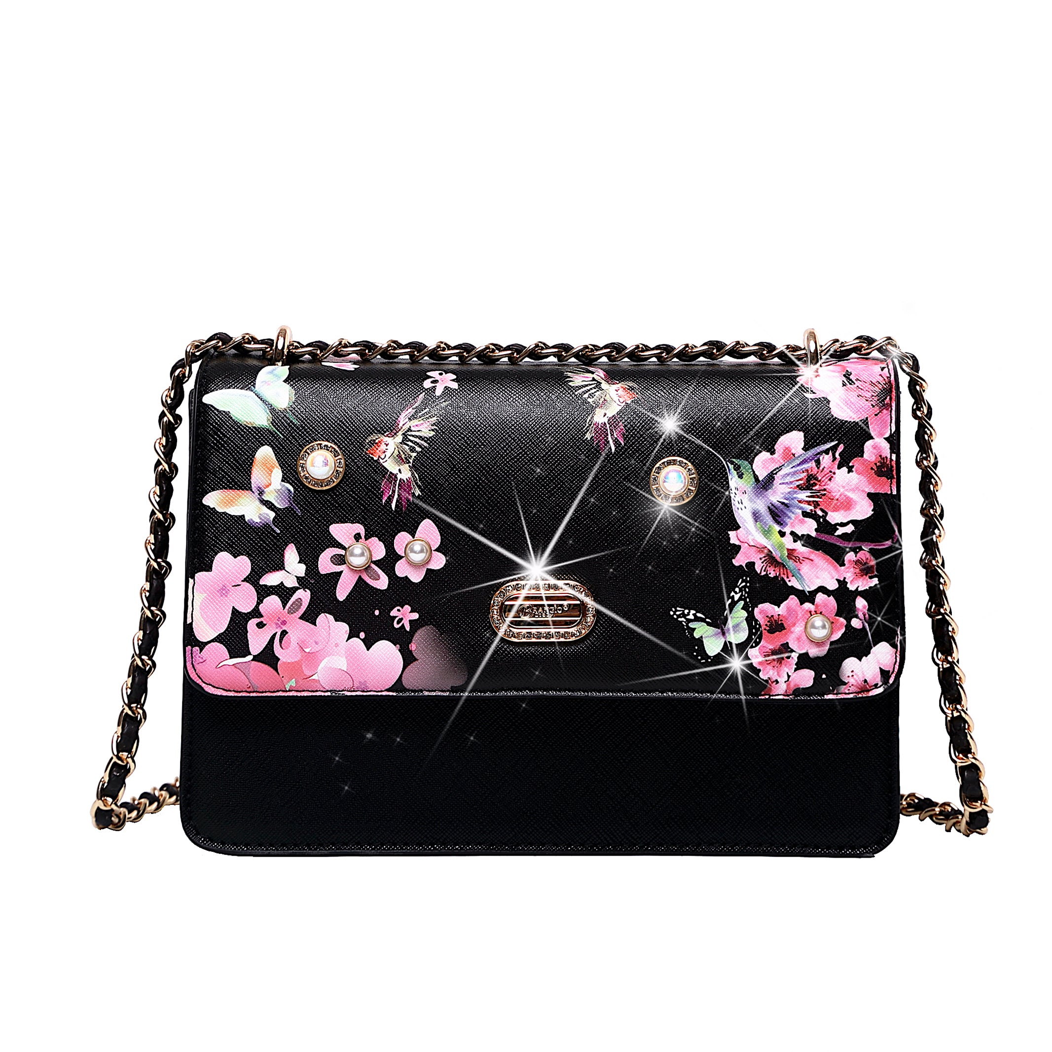Hummingbird Retro Fashion Stains & Damage Resistant Crossbody Clutch - Brangio Italy Co.