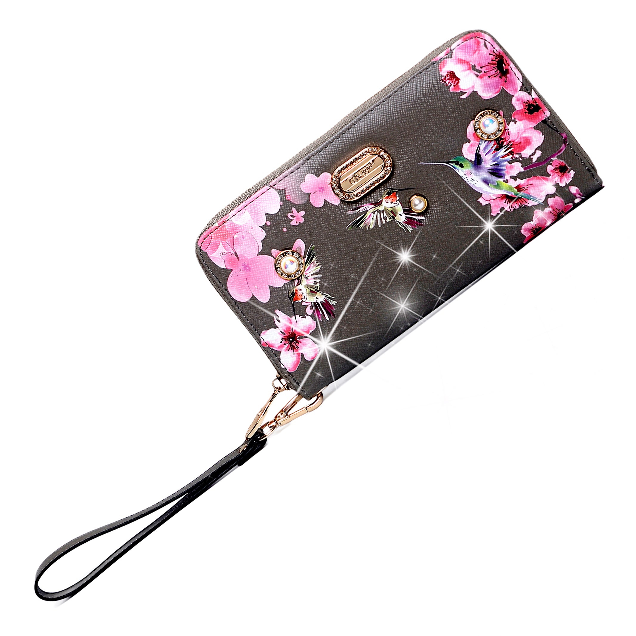 Hummingbird Vintage Wristlet Wallet for Women - Brangio Italy Co.