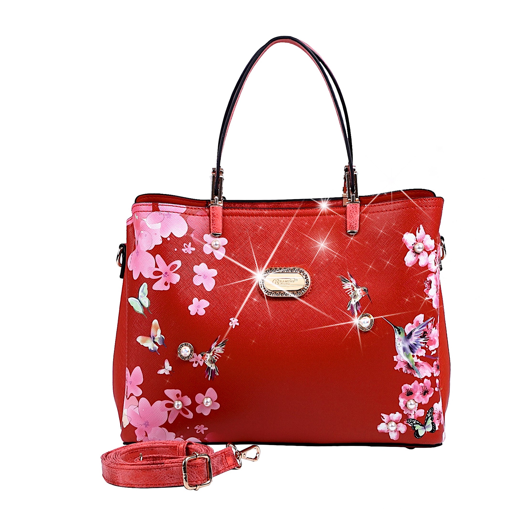 Hummingbird Women's Vintage Sugar Scratch & Stain Resistant Top-Handle Bag - Brangio Italy Co.