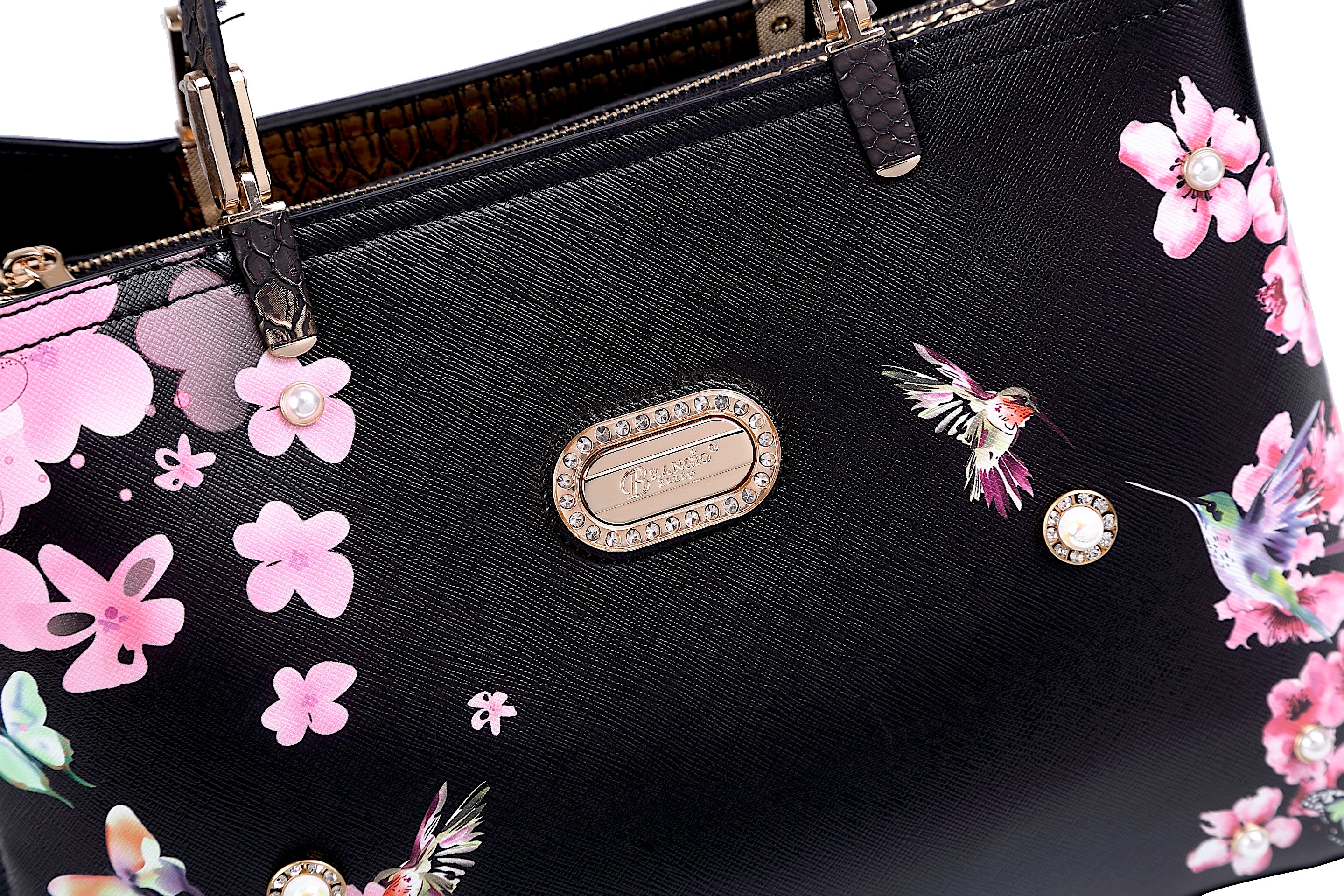 Hummingbird Women's Vintage Sugar Scratch & Stain Resistant Top-Handle Bag - Brangio Italy Co.
