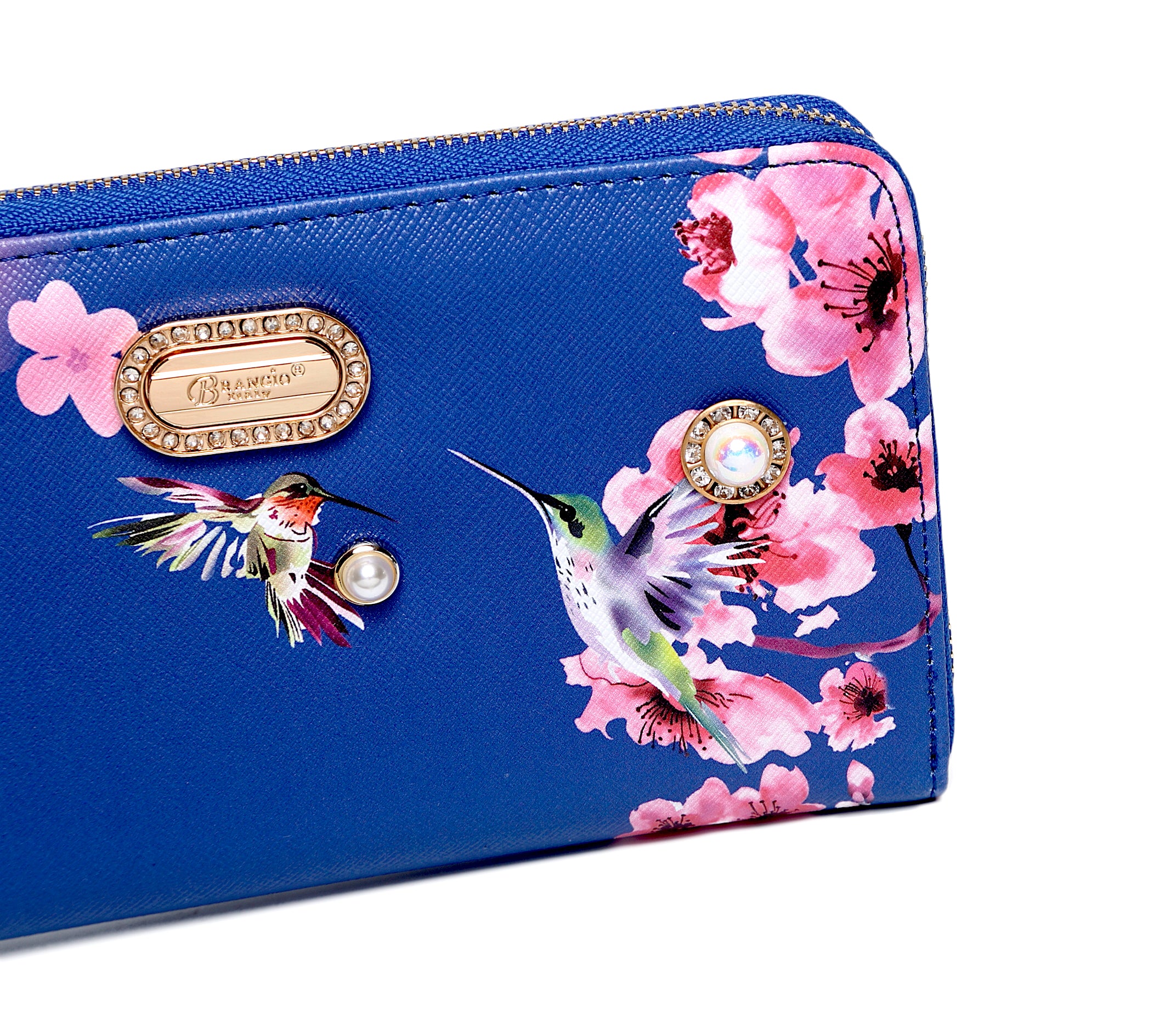 Hummingbird Vintage Wristlet Wallet for Women - Brangio Italy Co.