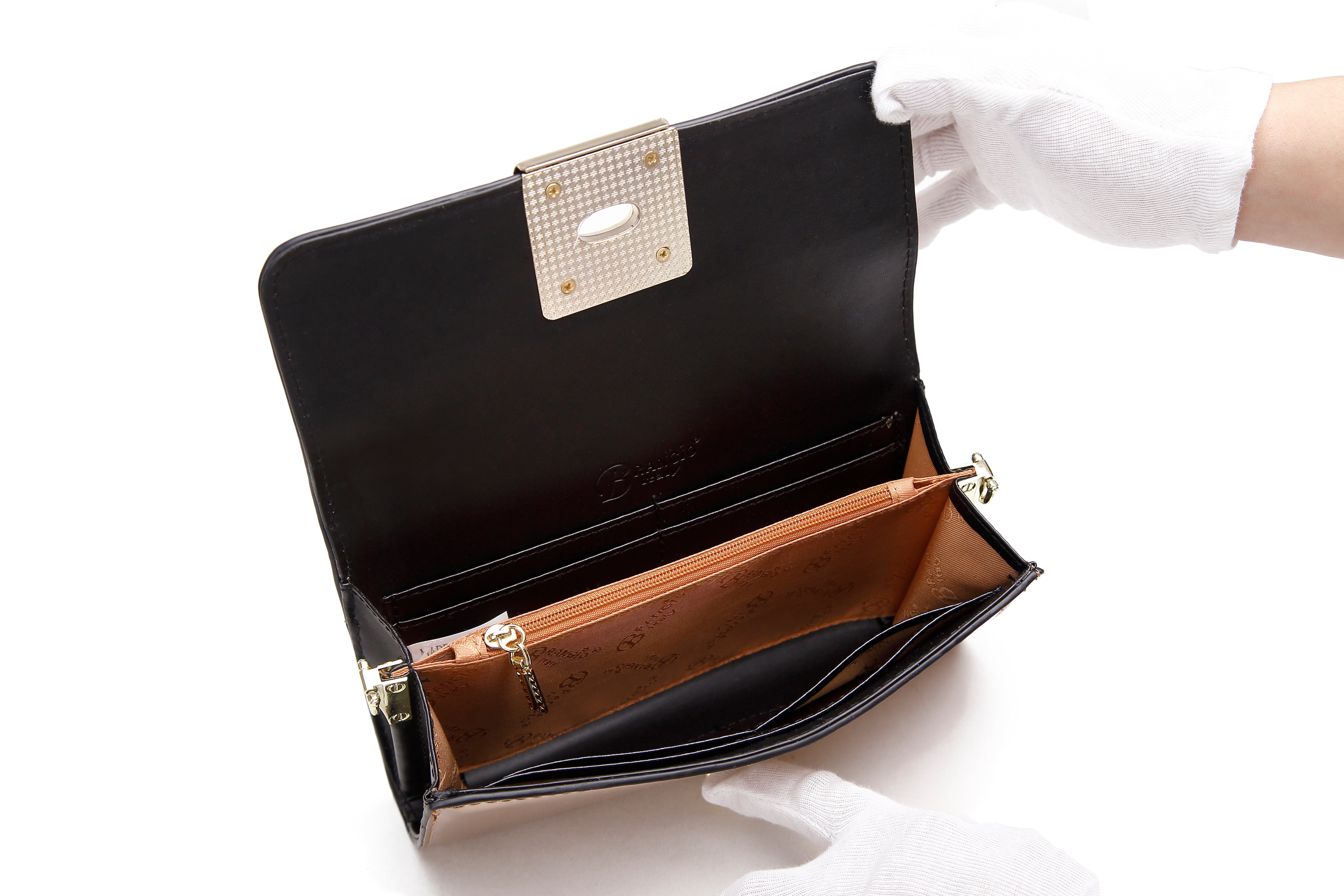 Floral Sparx Clutch Wallet with Phone Holder Handbag Clutch - Brangio Italy Co.