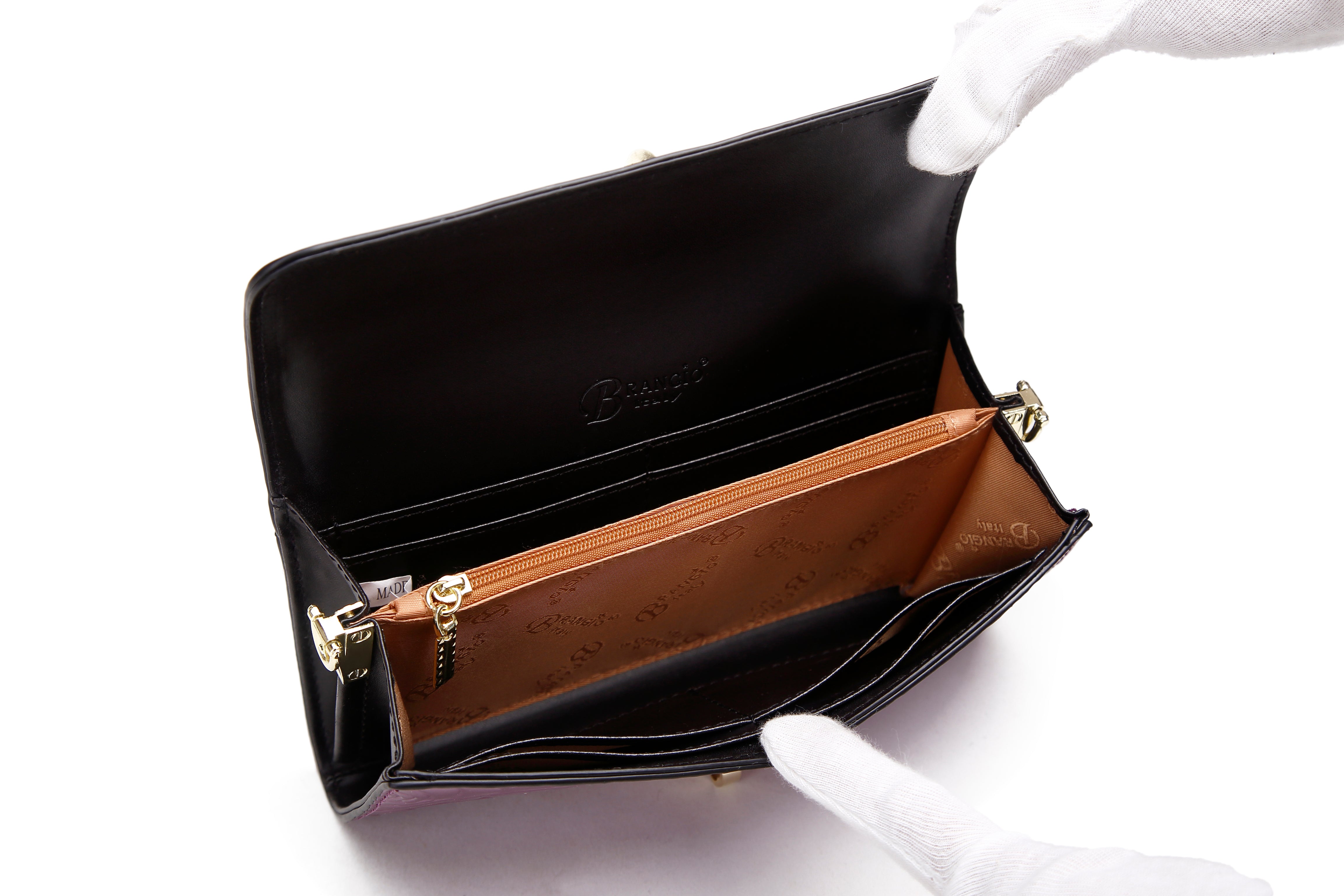 Rosy Lox Crossbody Women Wallet Clutch - Brangio Italy Co.