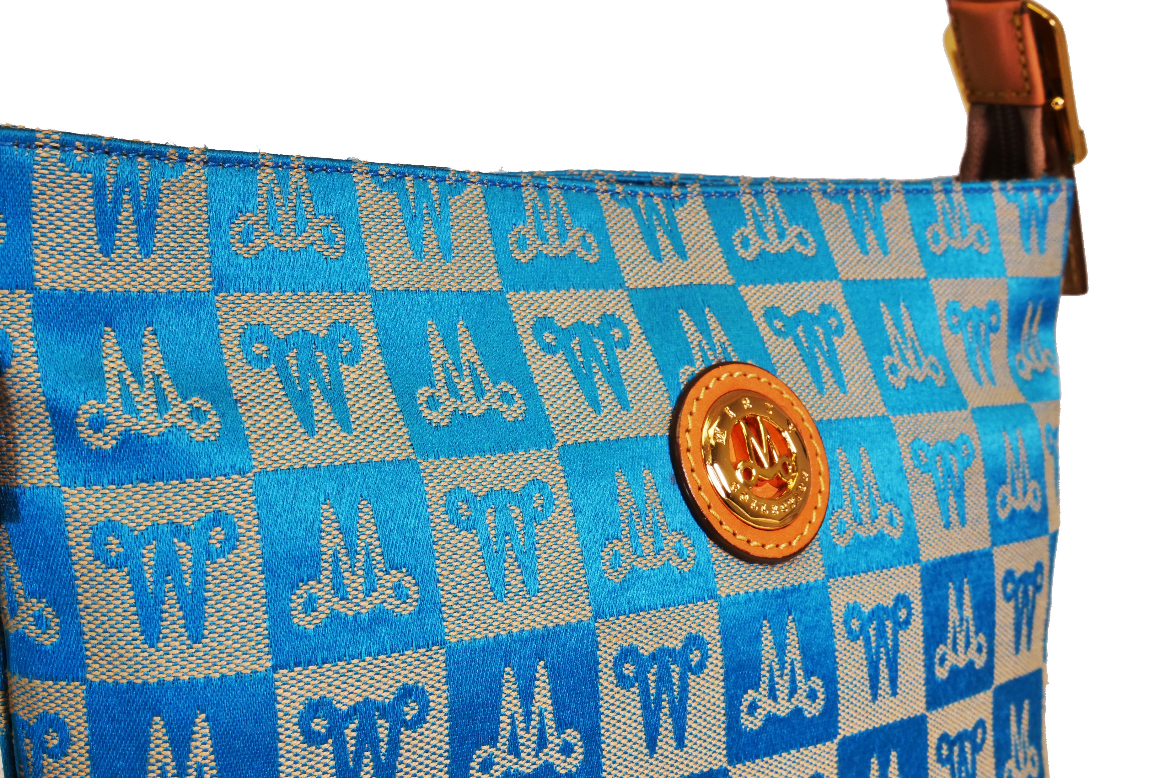 Misty Genuine Cowhide Leather Monogram Shoulder Bag  [Made in Italy]