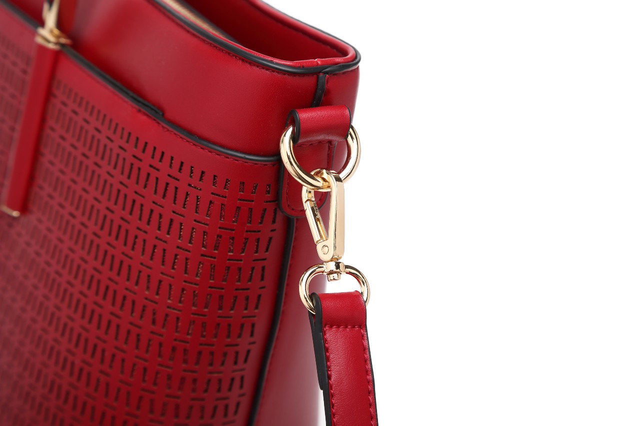 Brangio Italy Scarlet Love Wings Key Charm Tote Bag & Wallet Set [2pcs]
