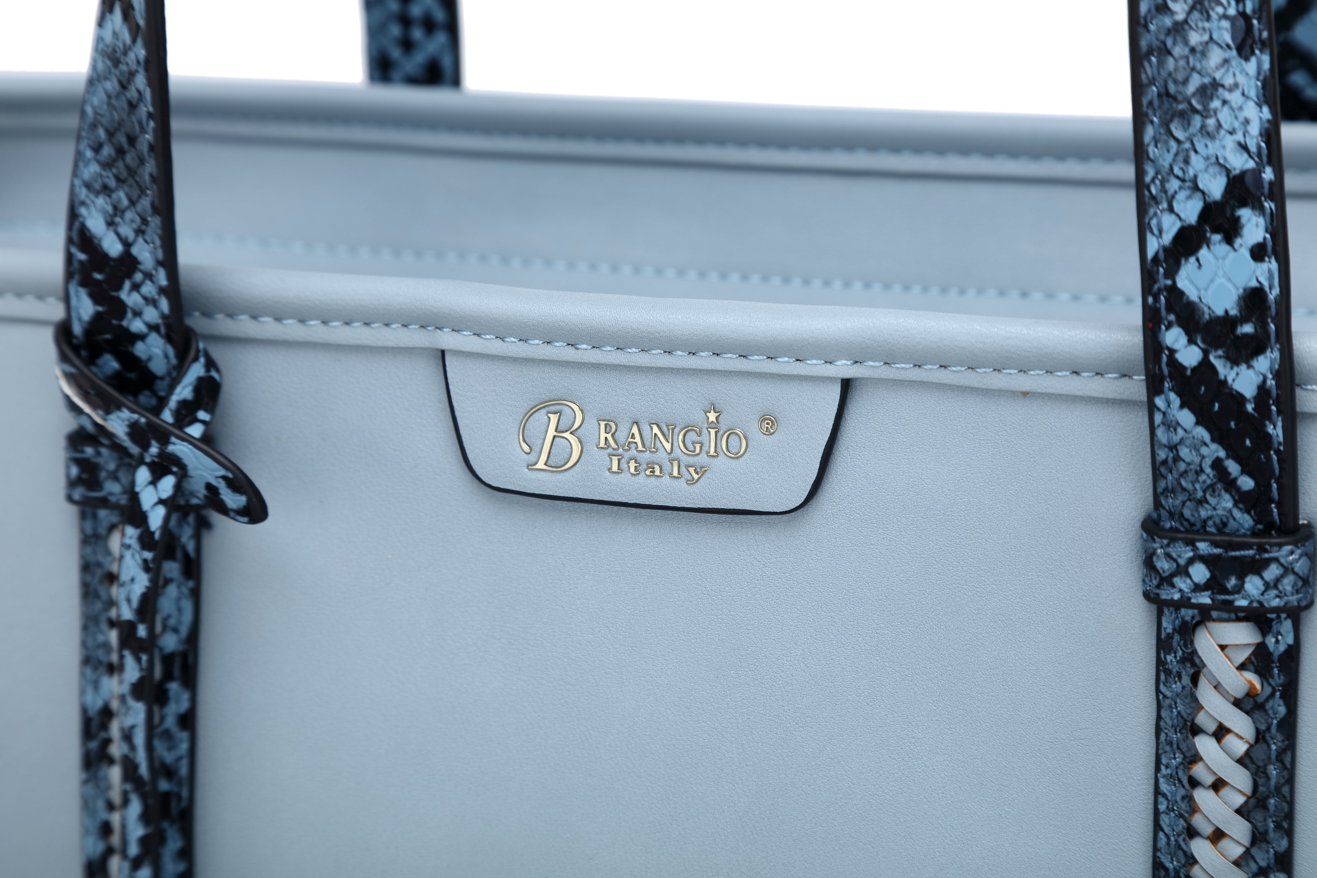 Brangio Italy Designer Print Tote Handbag
