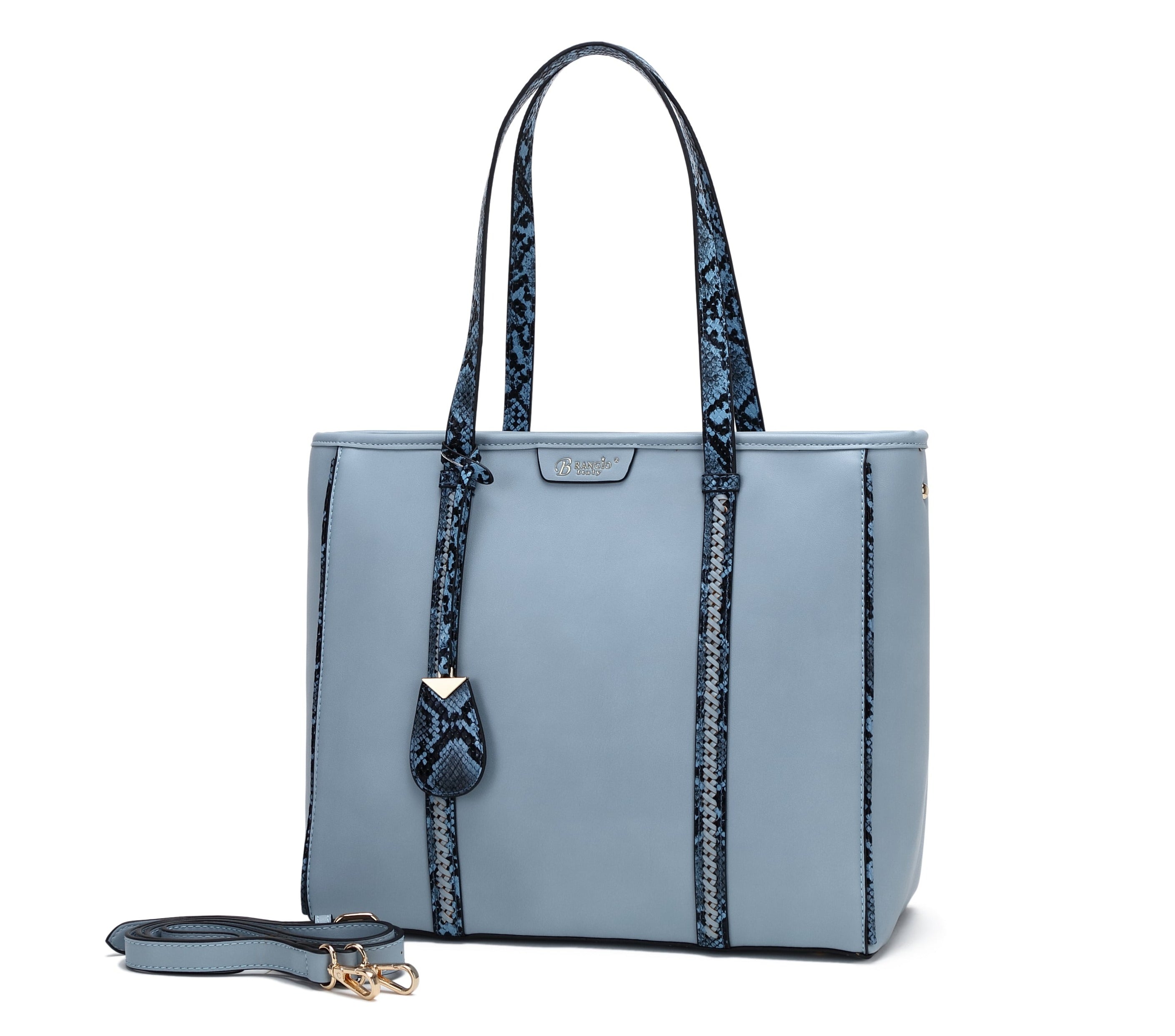 Brangio Italy Designer Print Tote Handbag