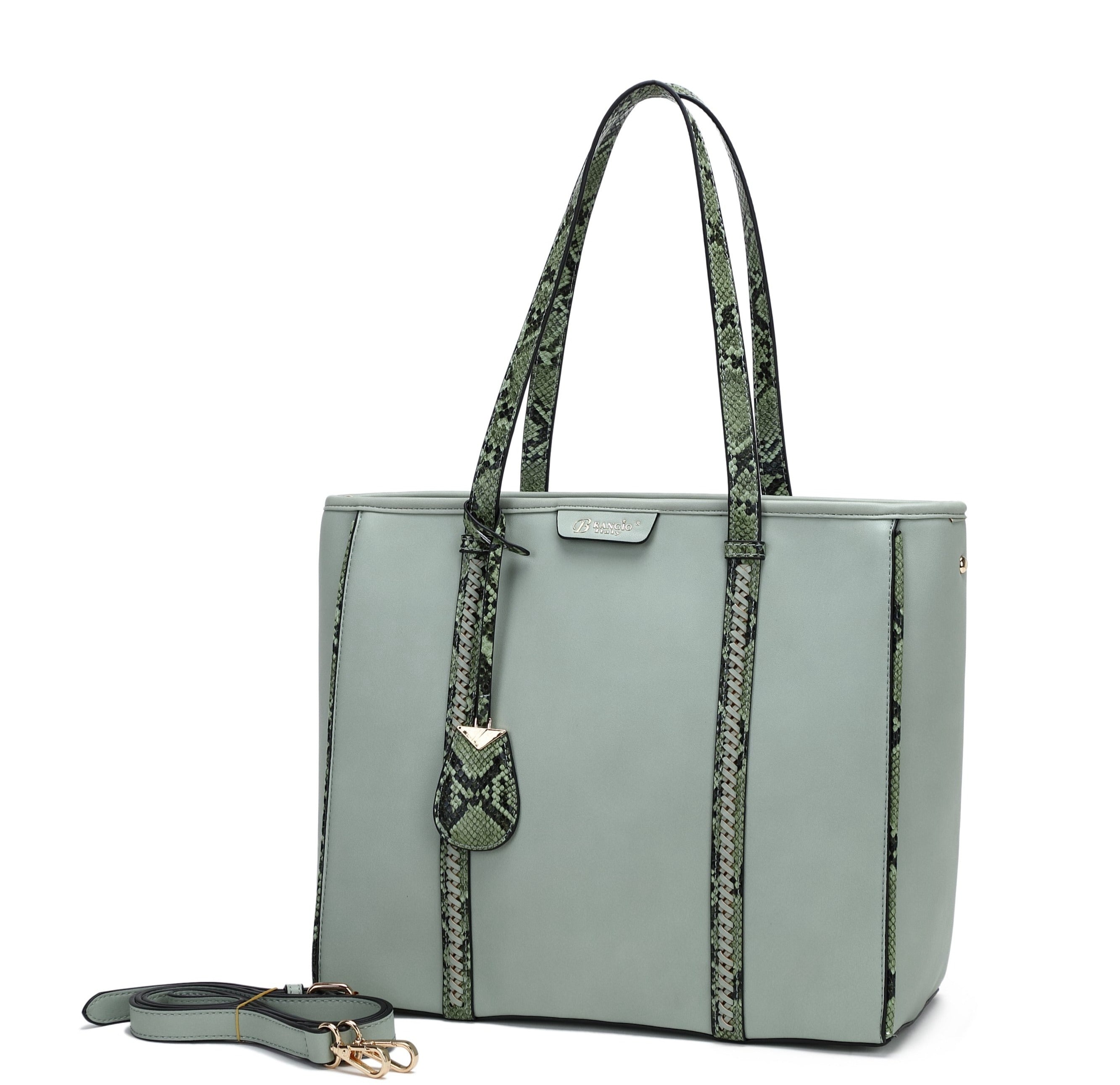 Brangio Italy Designer Print Tote Handbag