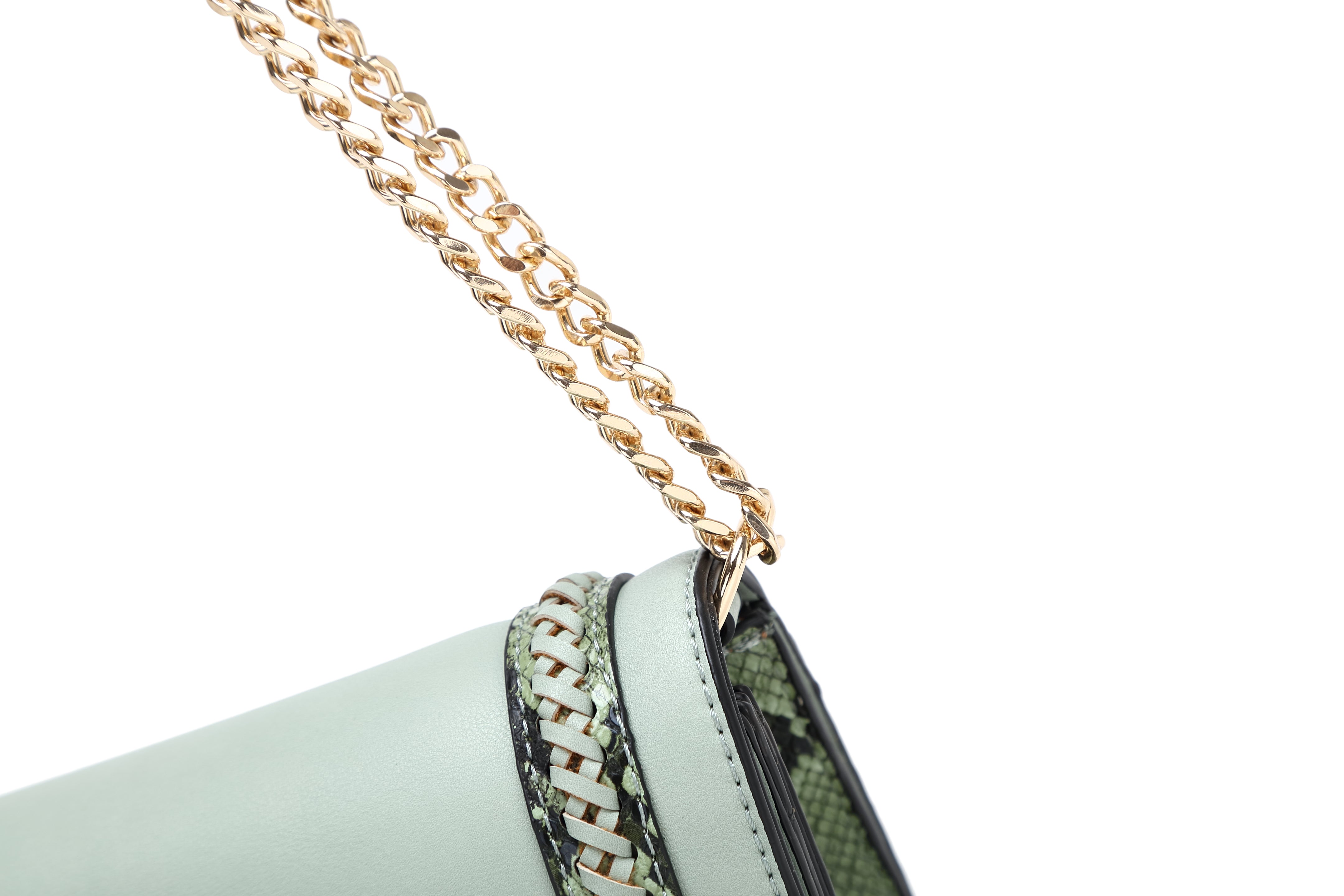 Brangio Italy Chain Shoulder Bag for Women - Designer Crossbody Purse