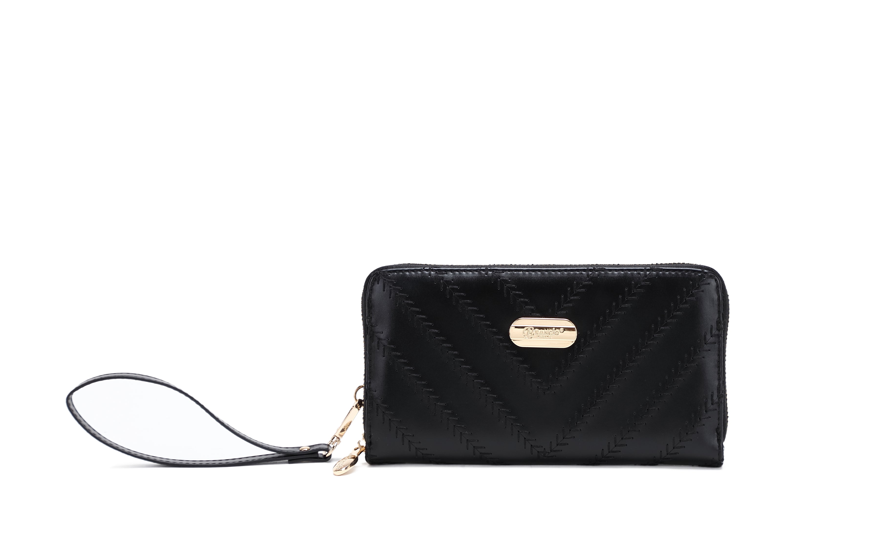 Brangio Compact Wristlet Wallet with Elegant Detailing