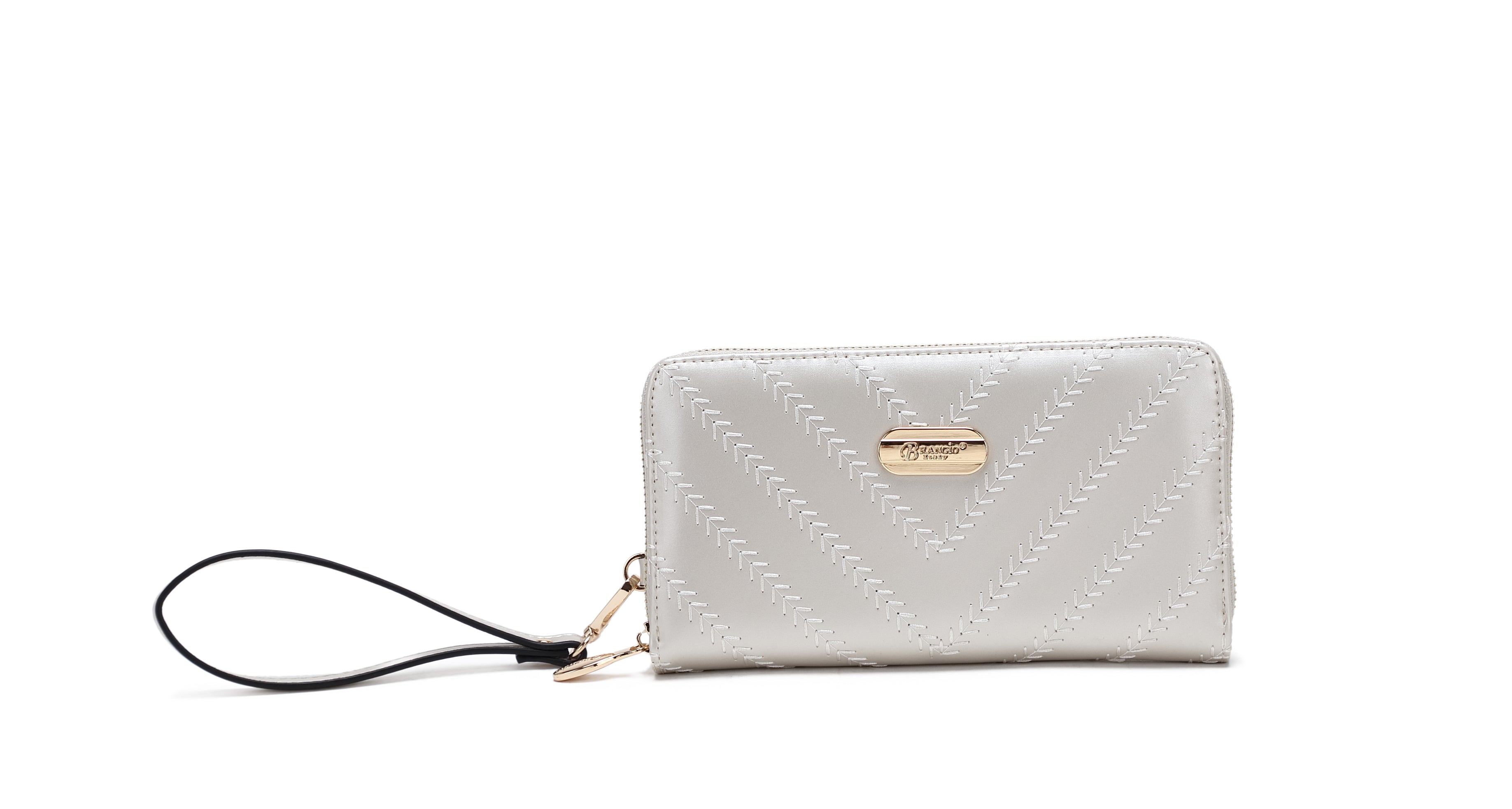 Brangio Compact Wristlet Wallet with Elegant Detailing