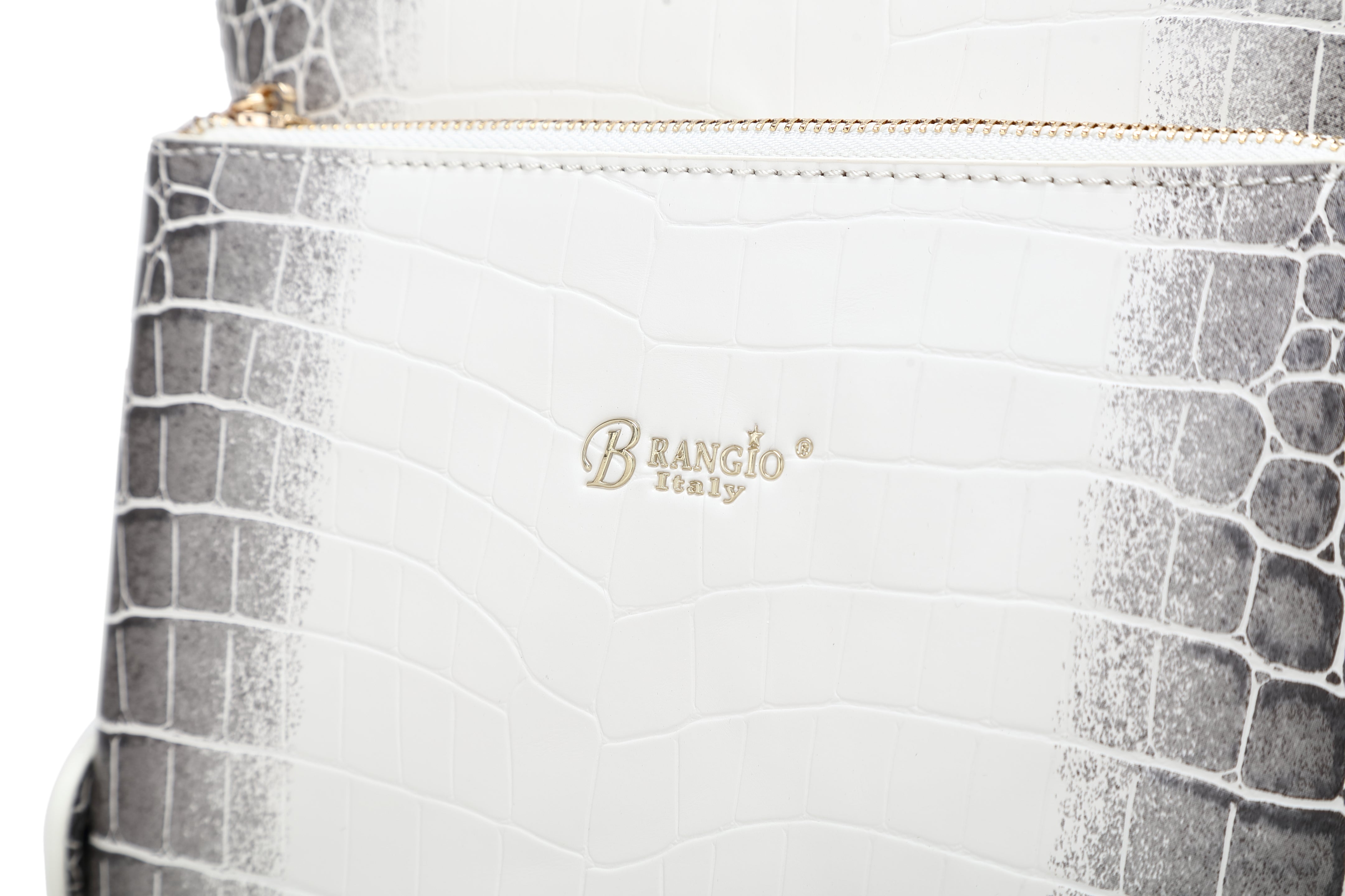 Brangio Croc-Embossed Convertible Backpack