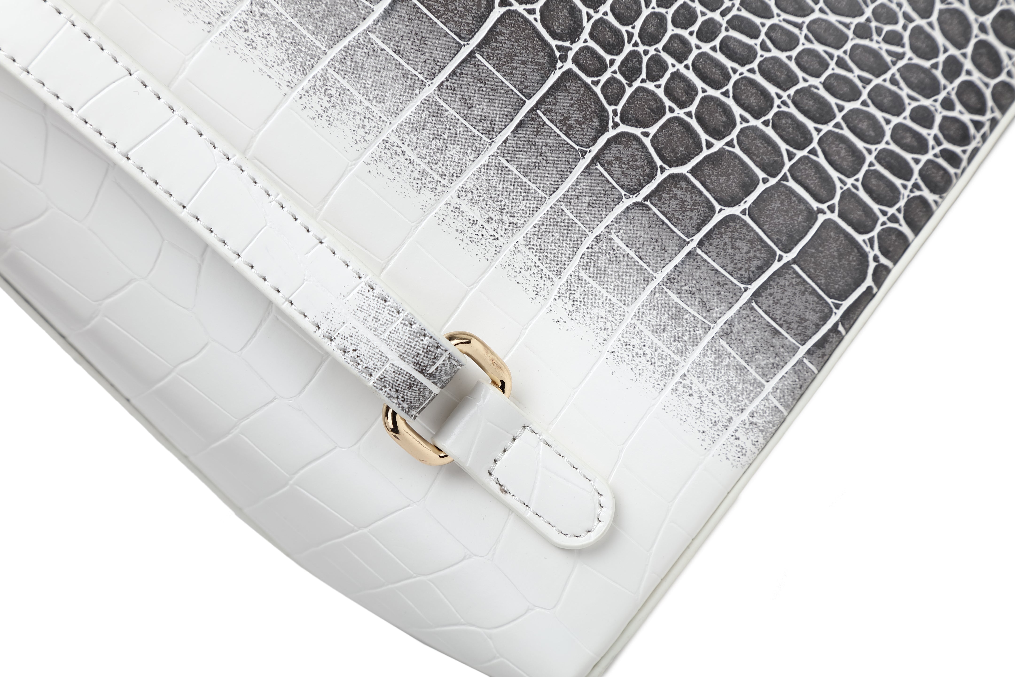Brangio Croc-Embossed Convertible Backpack