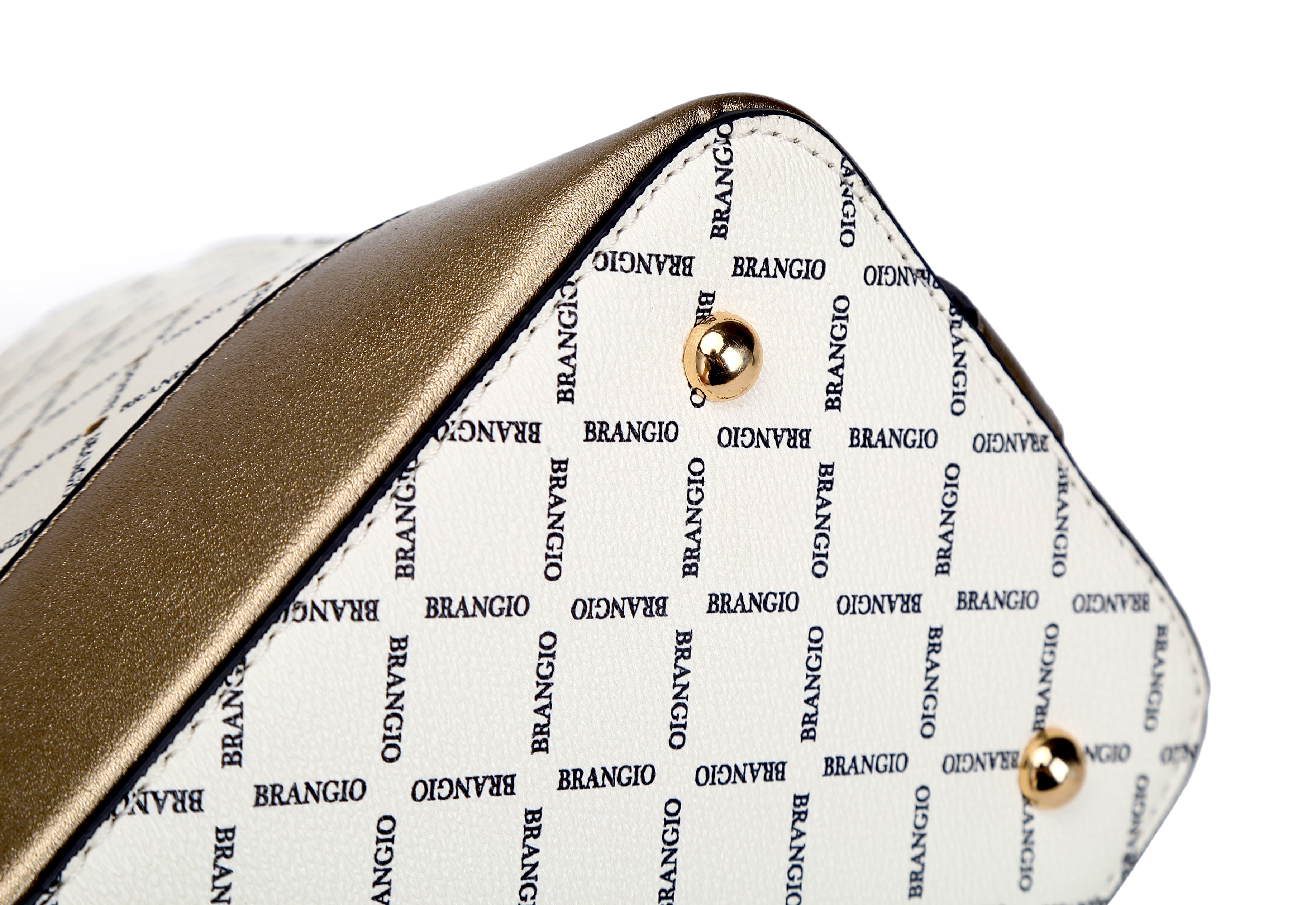 Brangio Italy Luxe Diamond Ruby Romance Stud Top Handle Bag