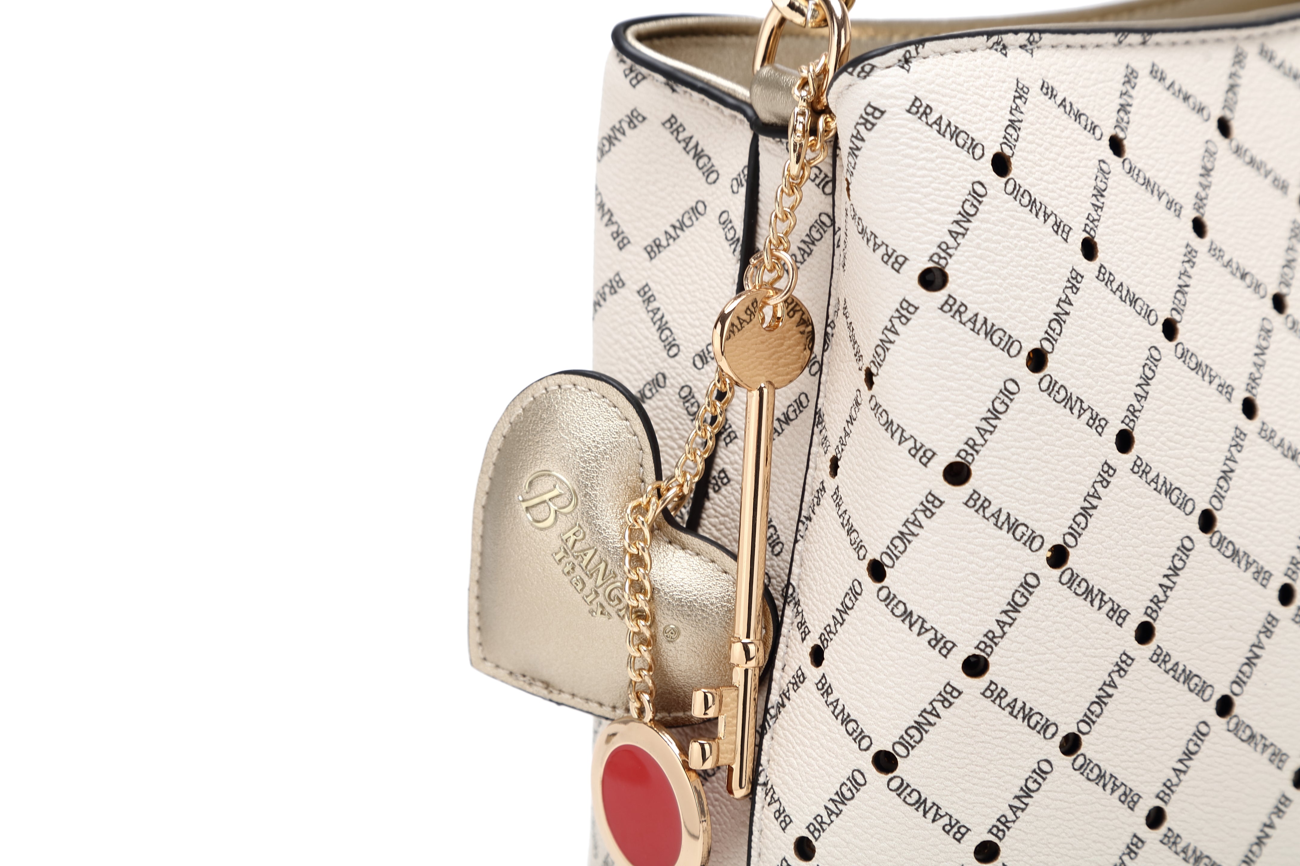 Brangio Italy Diamond Luxe Chain Hobo Bag & Crossbod Bag