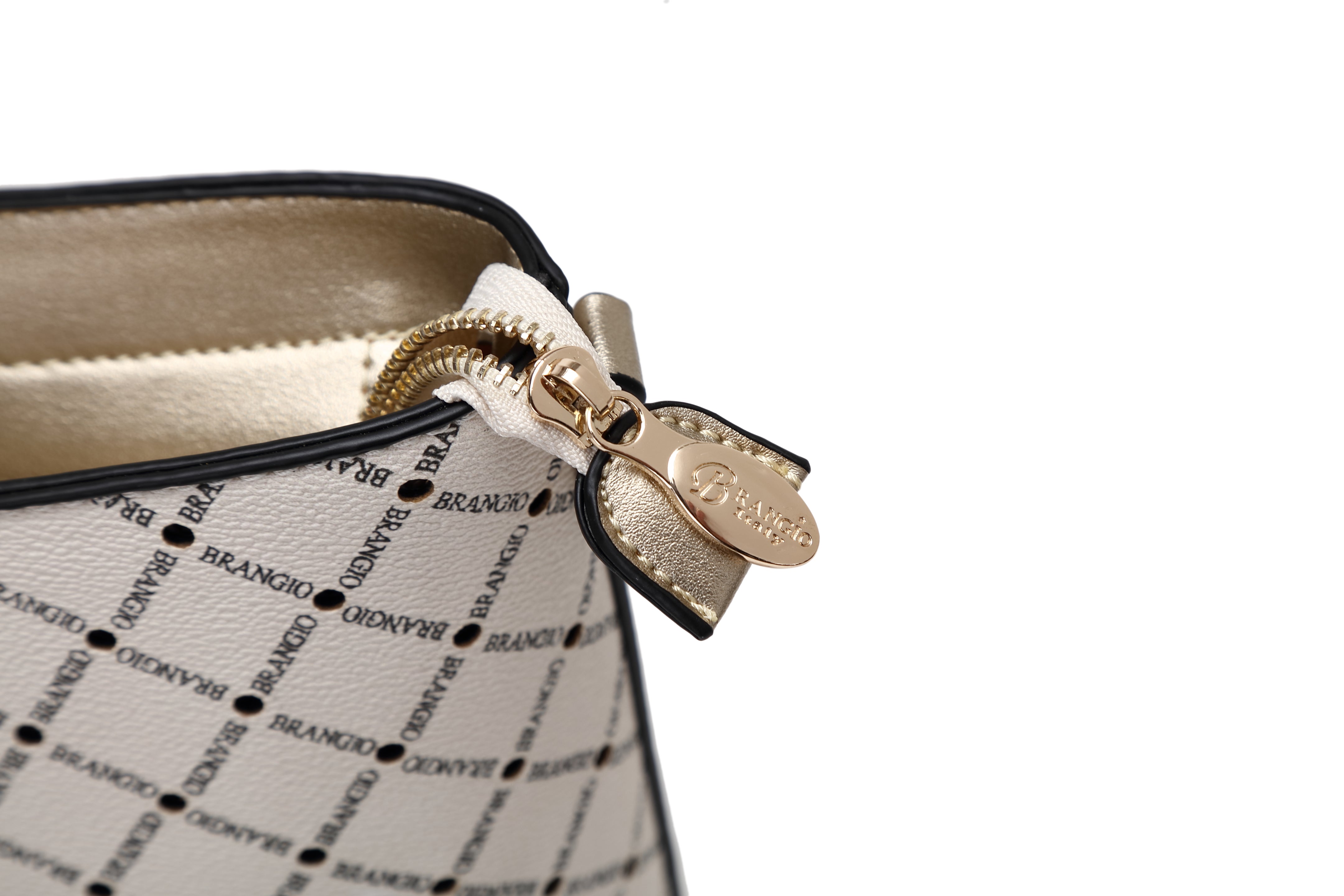 Brangio Italy Luxe Diamond Love Crystal Stud Tote Bag