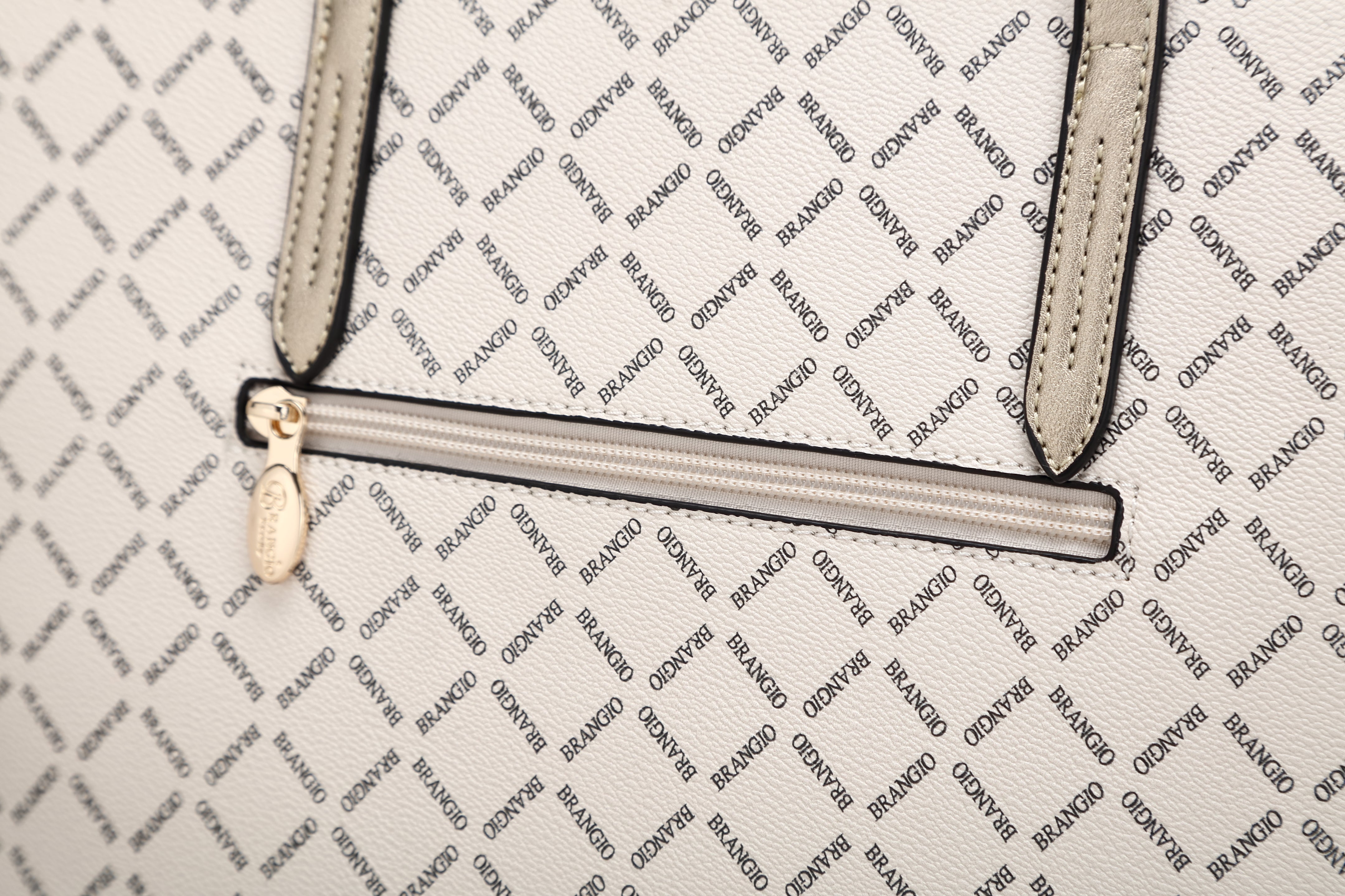 Brangio Italy Luxe Diamond Love Crystal Stud Tote Bag