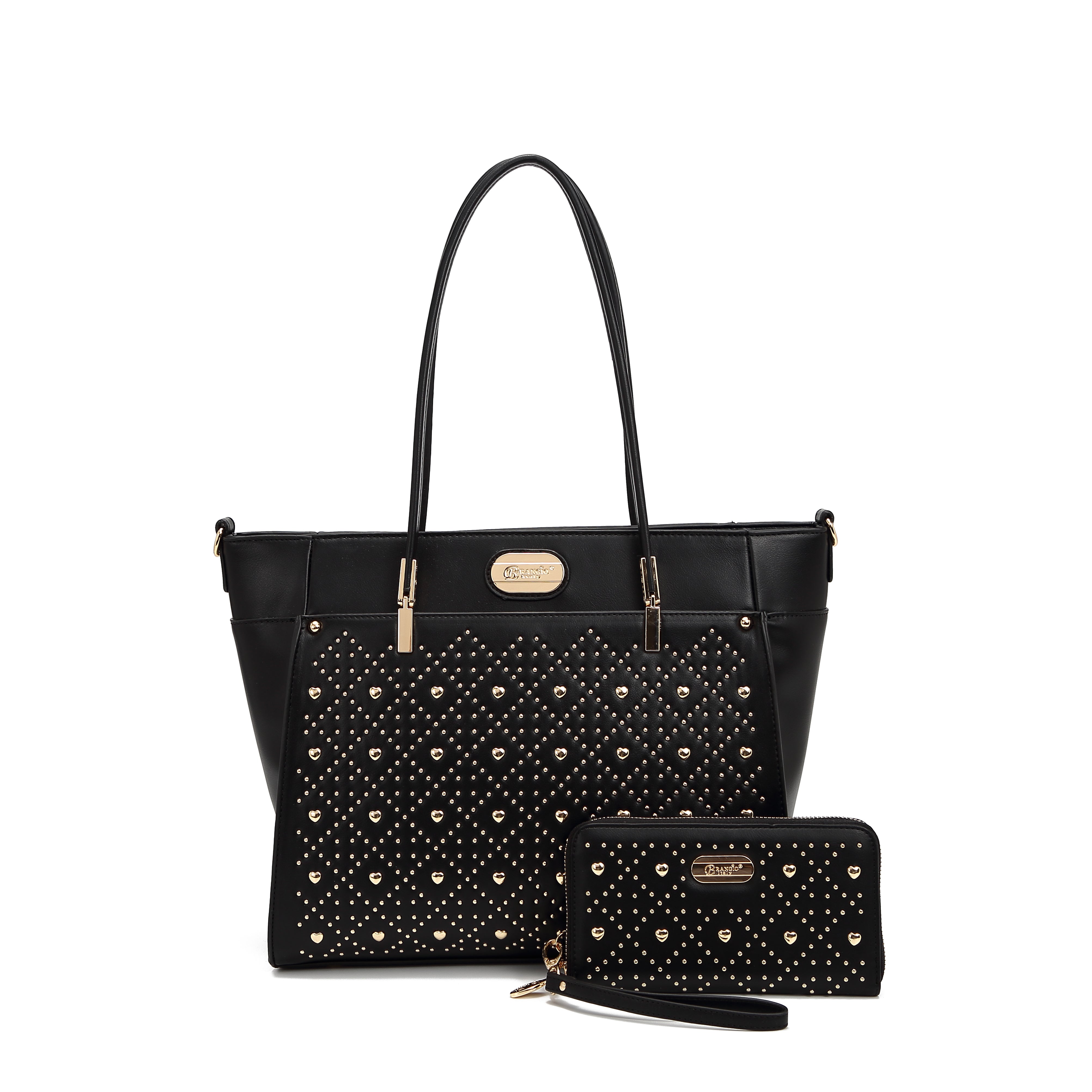 Brangio Italy Luxe Heart Love Lightning Tote Bag