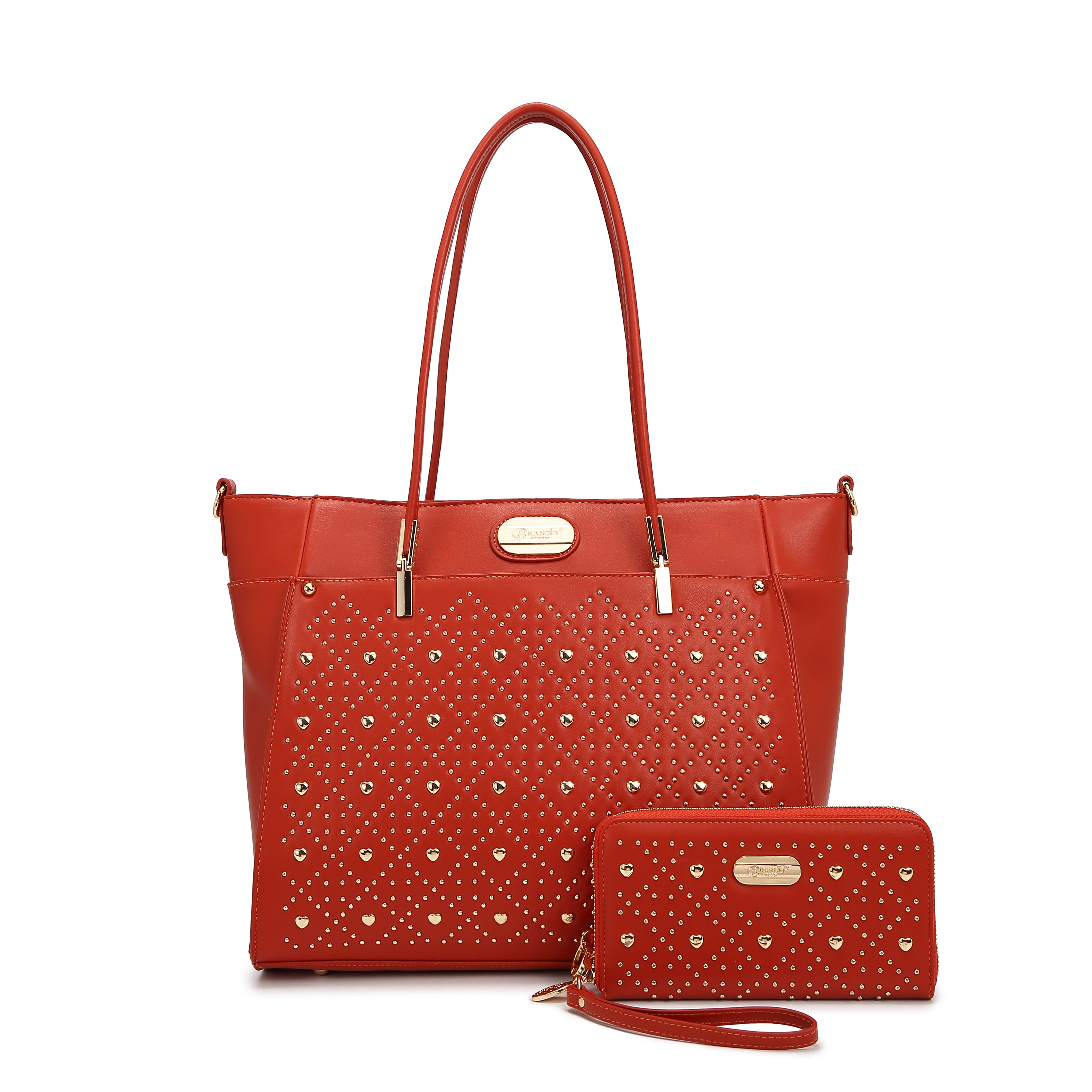 Brangio Italy Luxe Heart Love Lightning Tote Bag