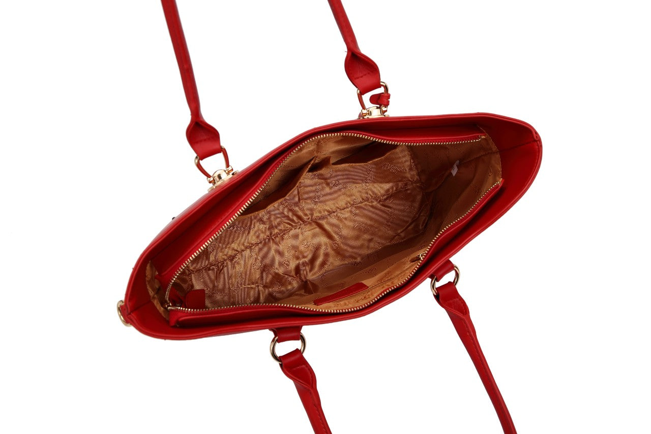 Brangio Elegant Love-Embellished Tote Bag