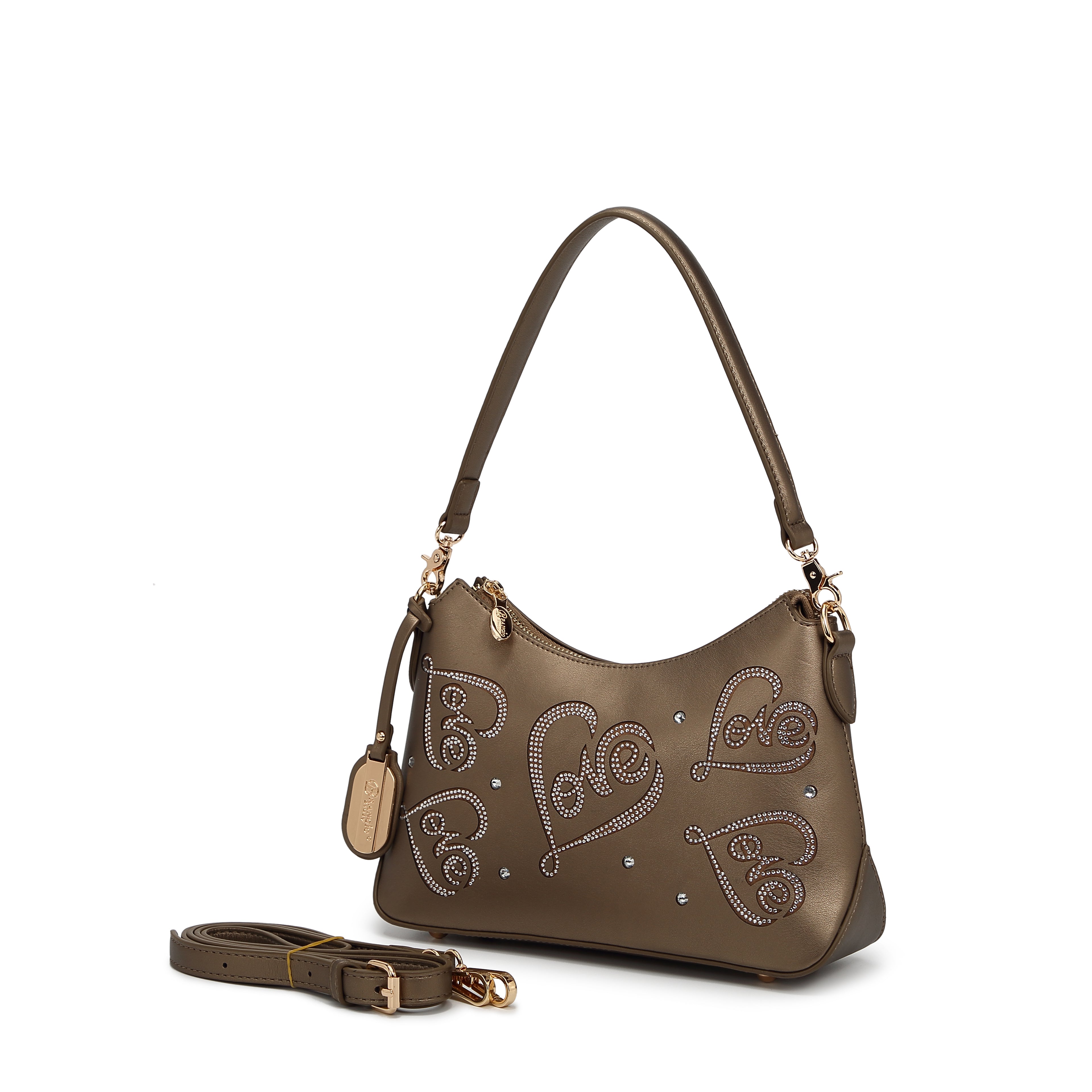 Brangio Elegant Love-Embellished Handbag