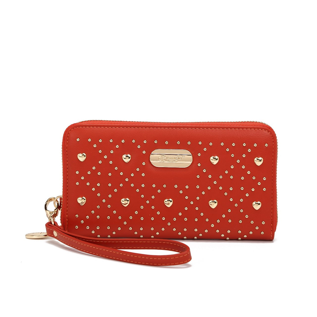 Brangio Glamorous Studded Wristlet Wallet