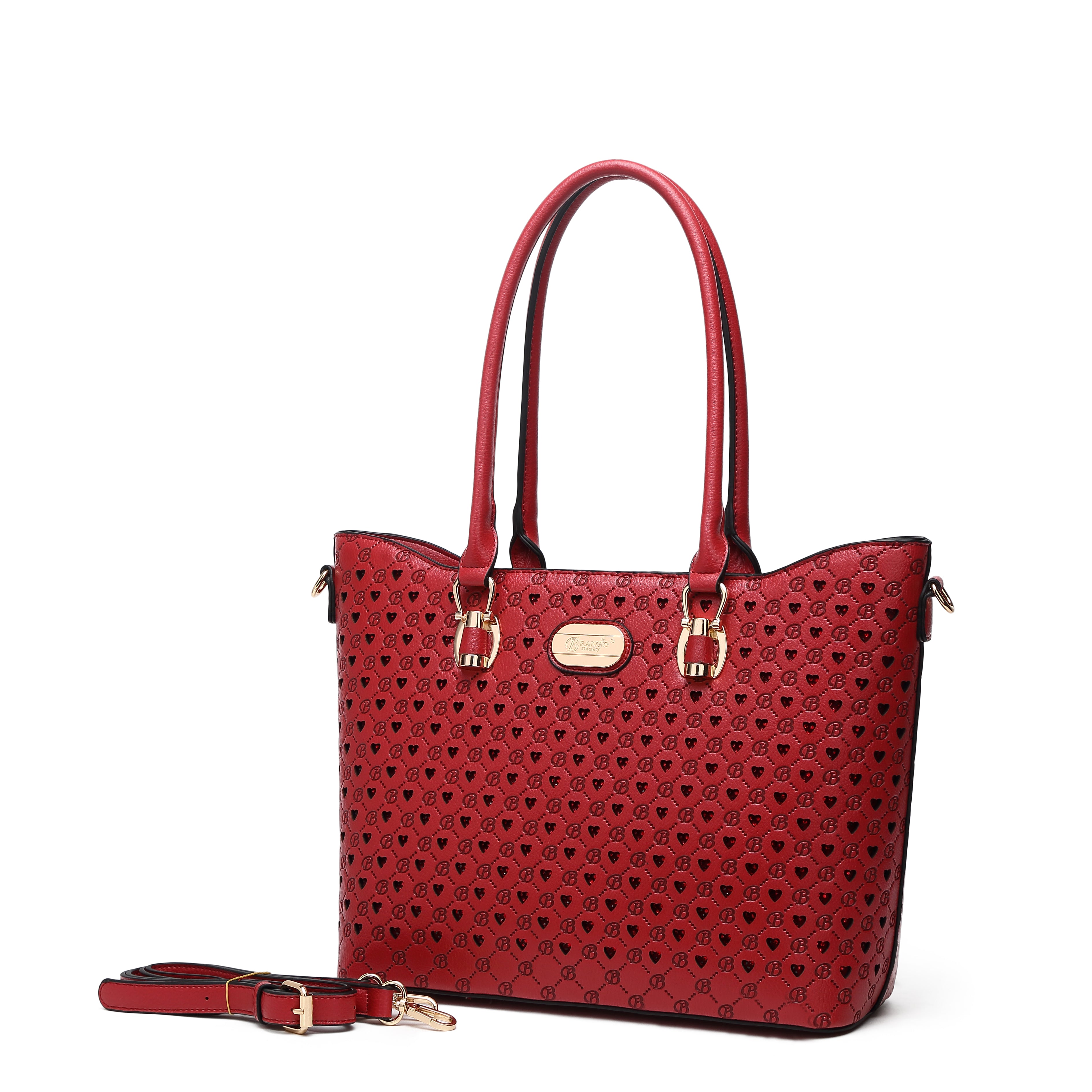 Millionaire Queen Double Layer Crystal Engraved Tote + Wallet Set