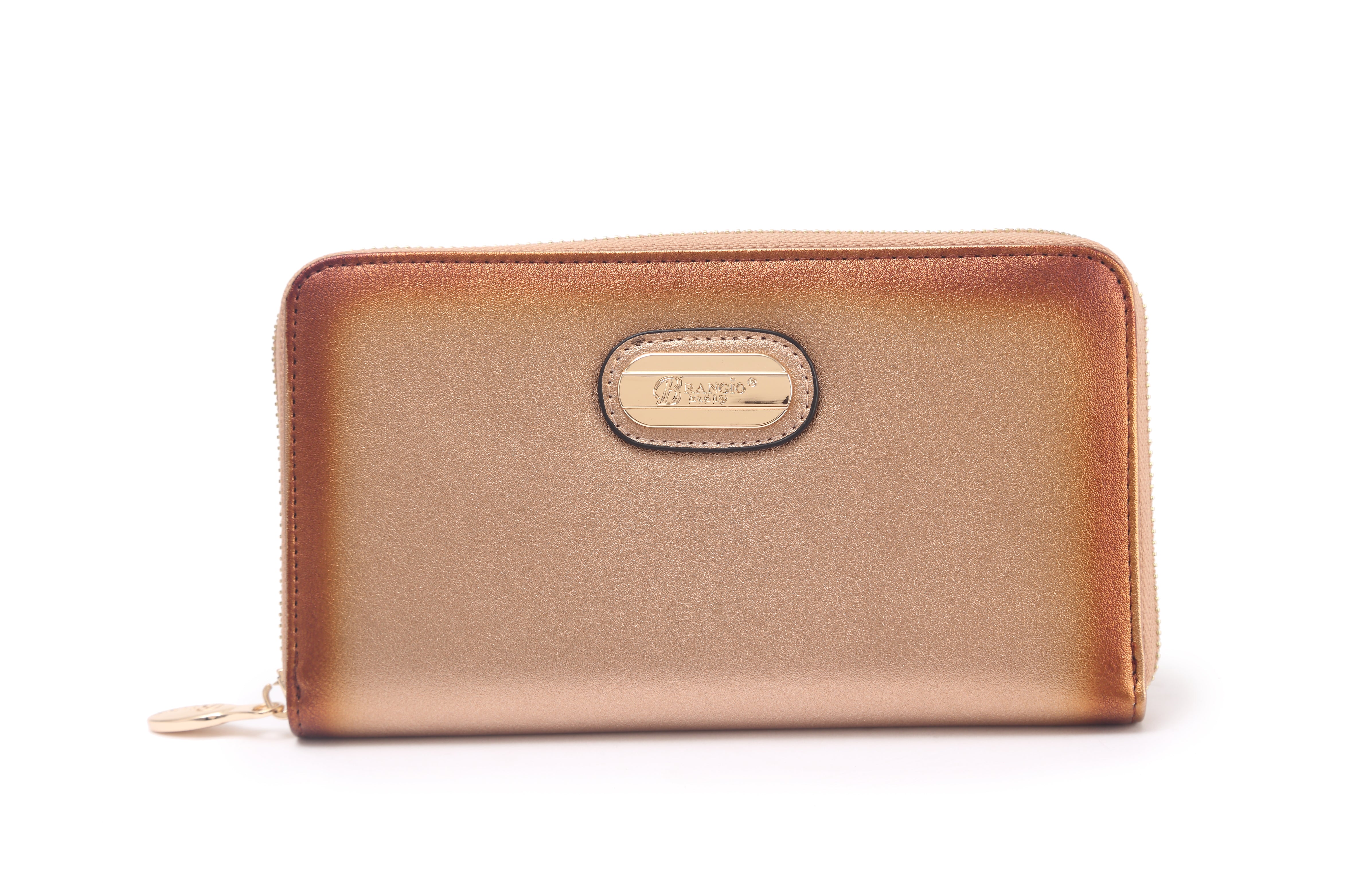 Tuff Love Minimalist Zip Around Vegan Leather Wristlet & Wallet