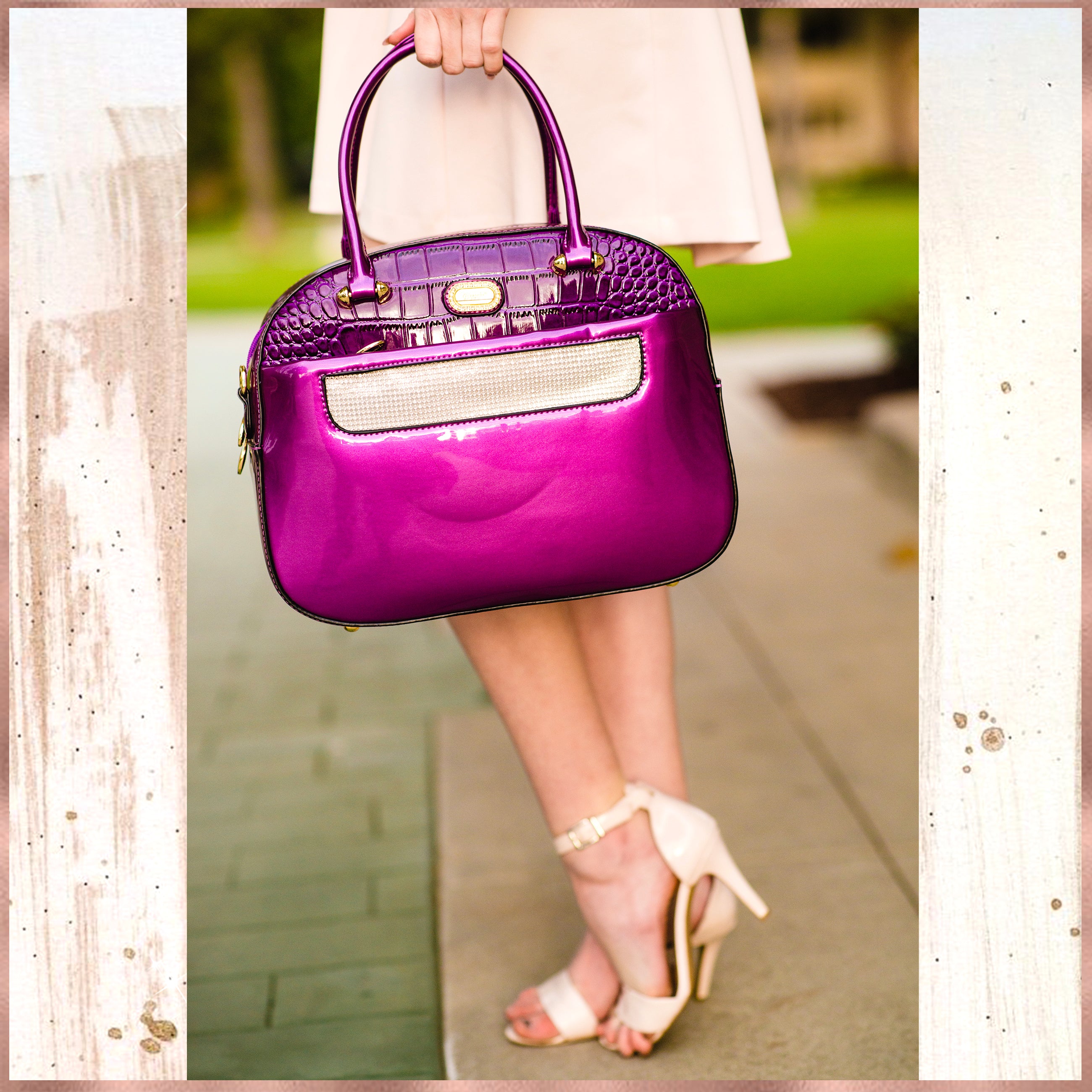 Sleek & Steady 2PC Set | Signature Away Luggage Set for Travel with Crossbody Bag - Brangio Italy Co.